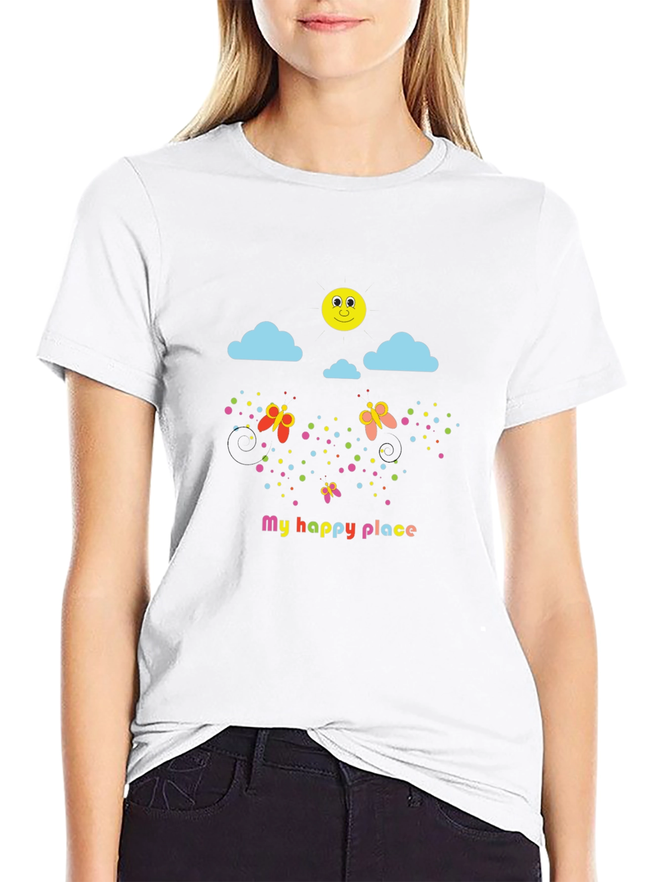 Happy Place Graphic Tee - Fun & Whimsical