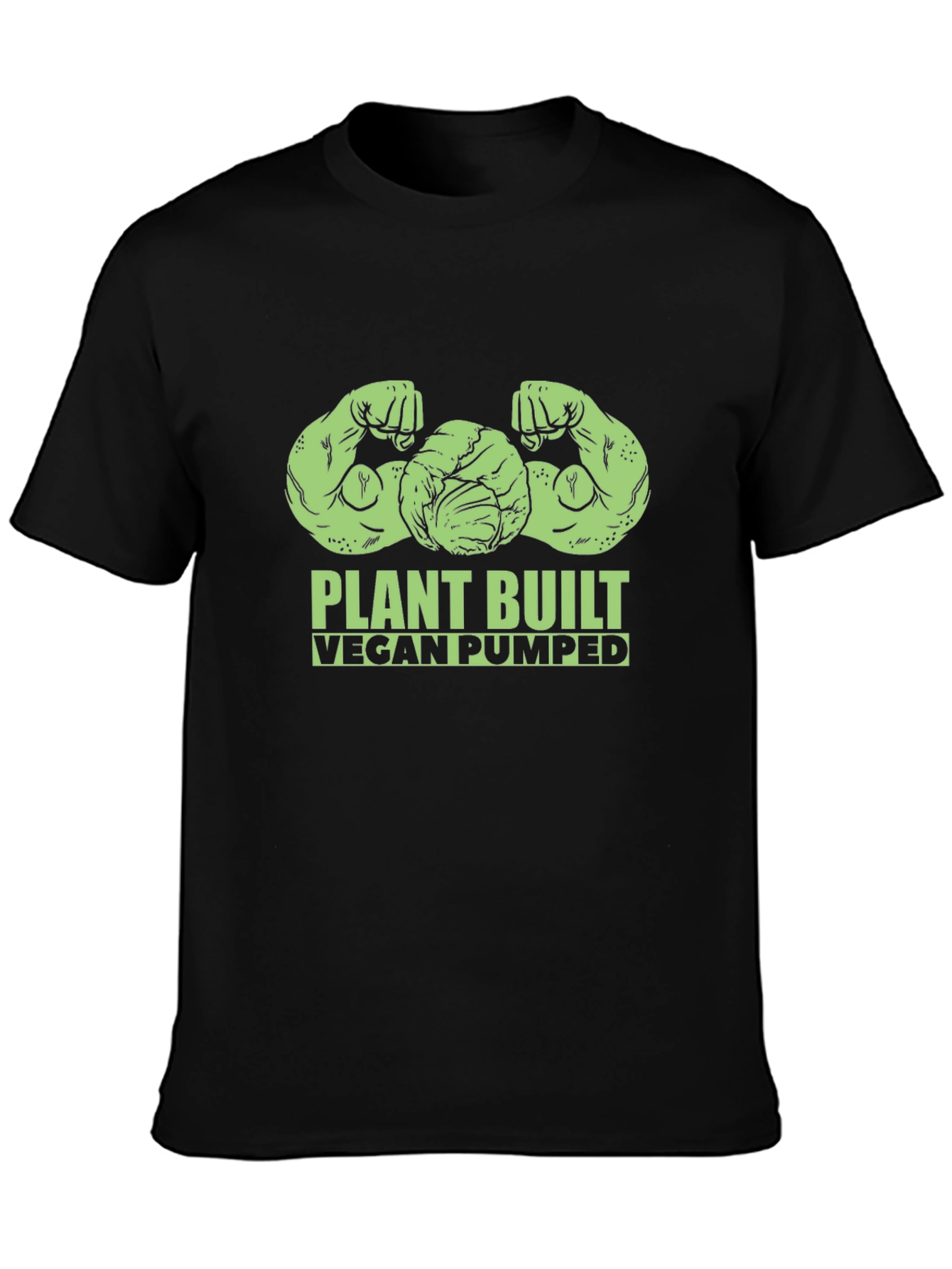 Plant Built Vegan Pumped Black T-Shirt