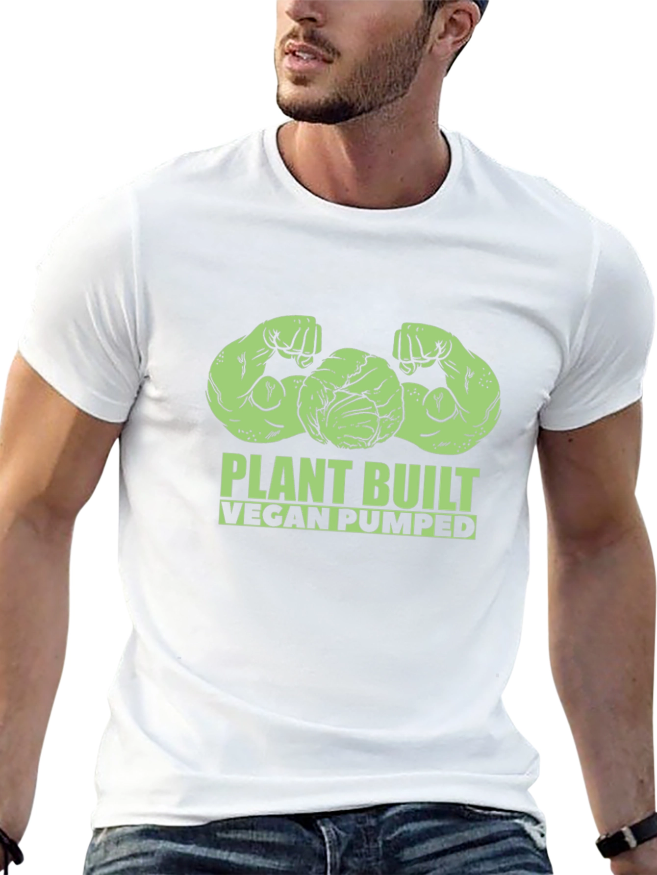 Plant Built Vegan Pumped Black T-Shirt