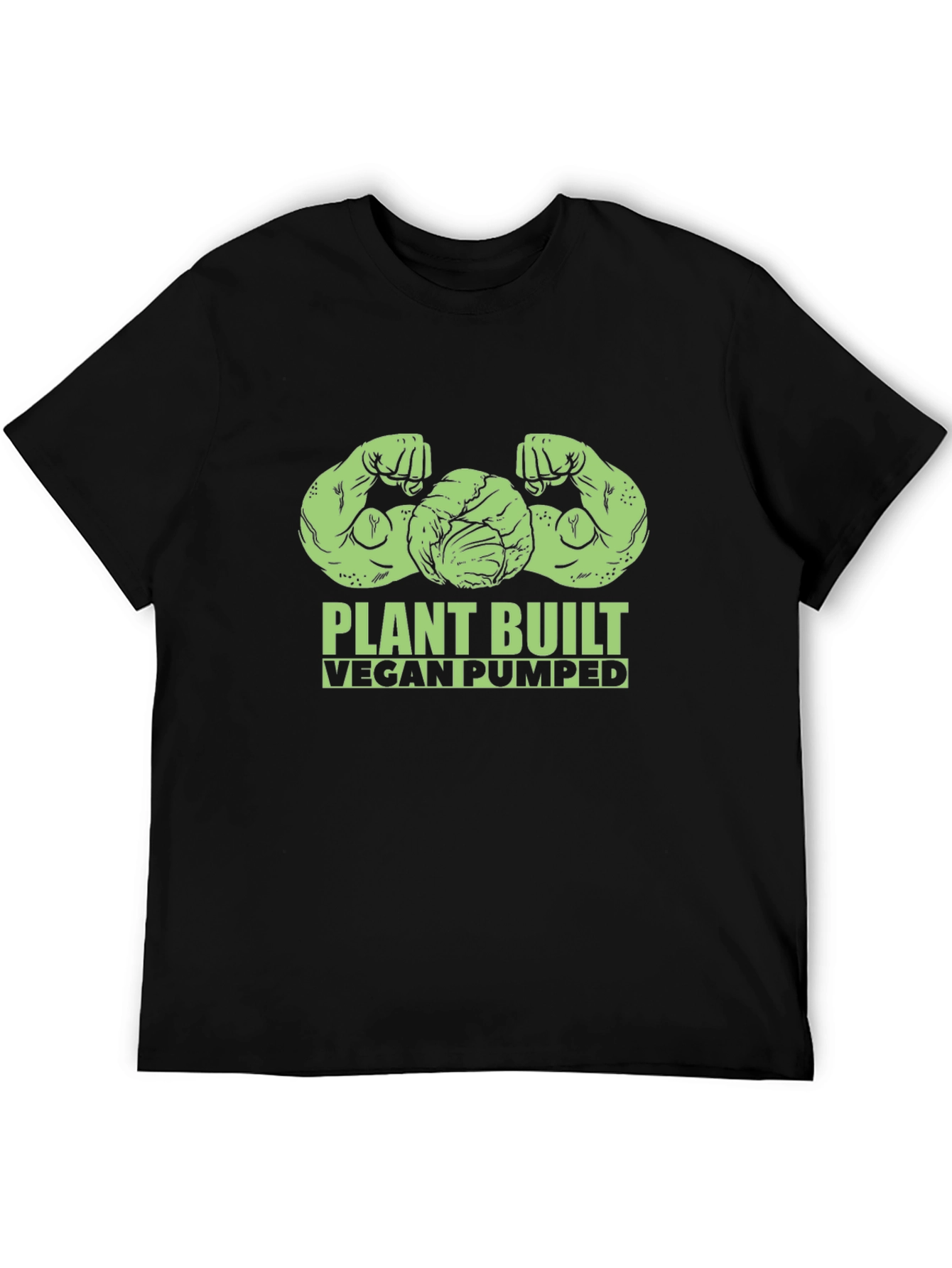 Plant Built Vegan Pumped Black T-Shirt