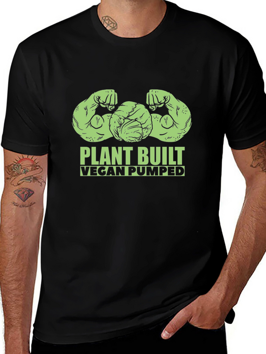 Plant Built Vegan Pumped Black T-Shirt