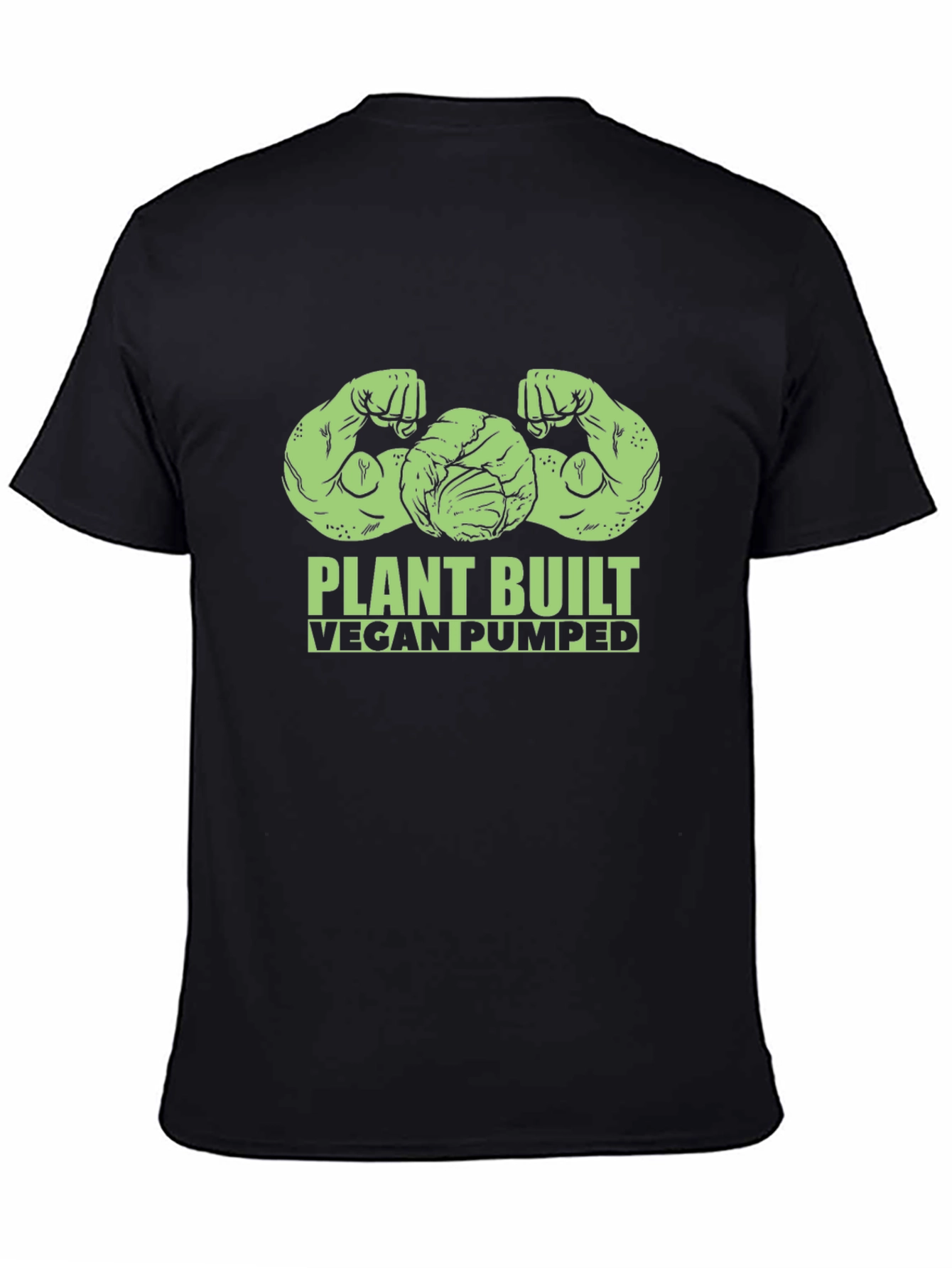 Plant Built Vegan Pumped Black T-Shirt