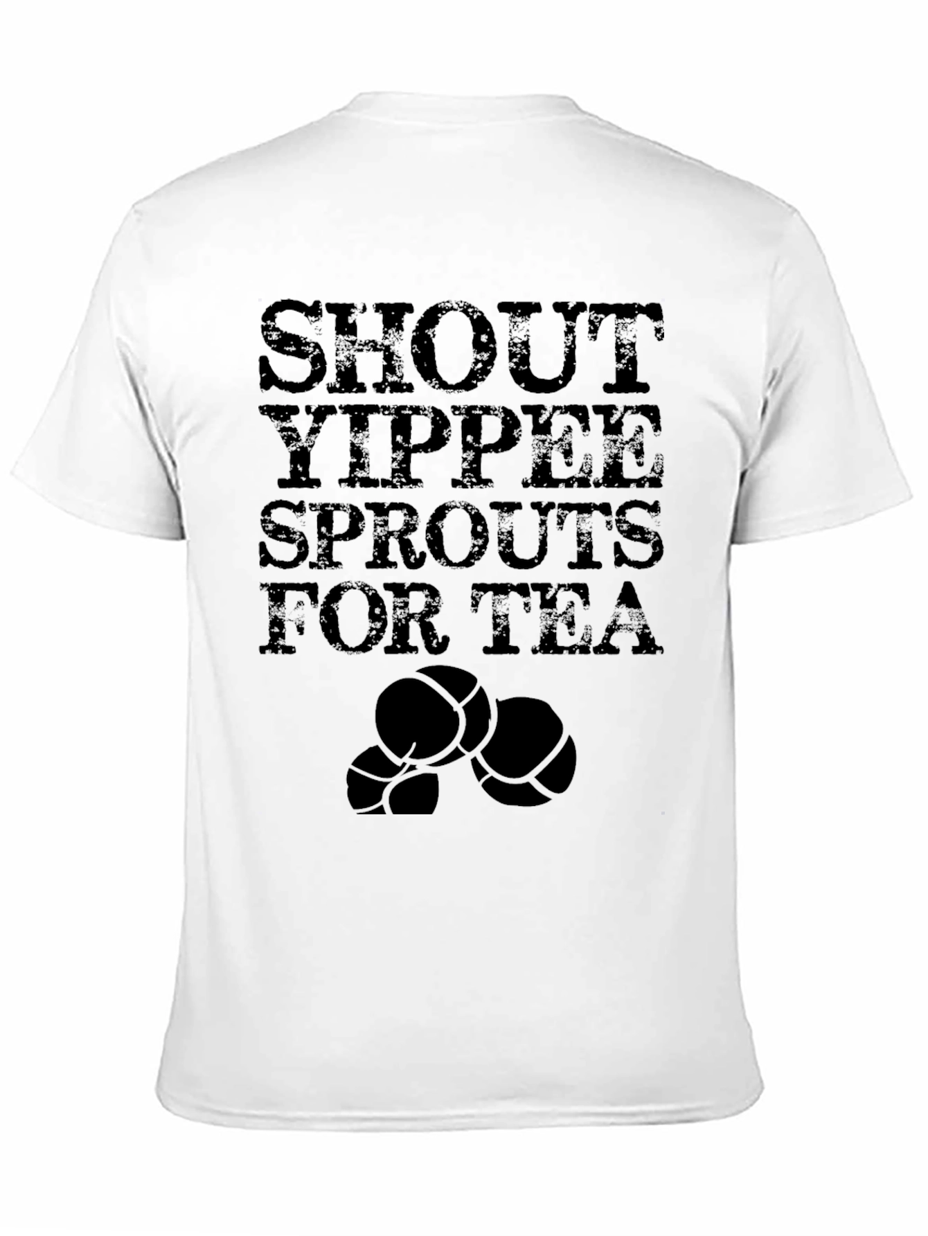 Shout Yippee Sprouts for Tea Black T-Shirt