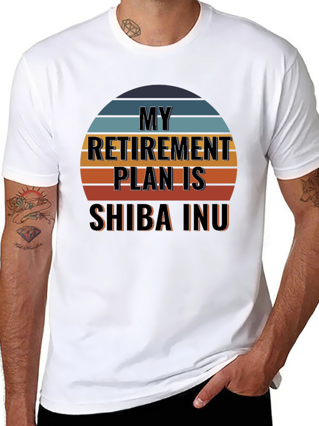 My Retirement Plan Is Shiba Inu Retro T-Shirt