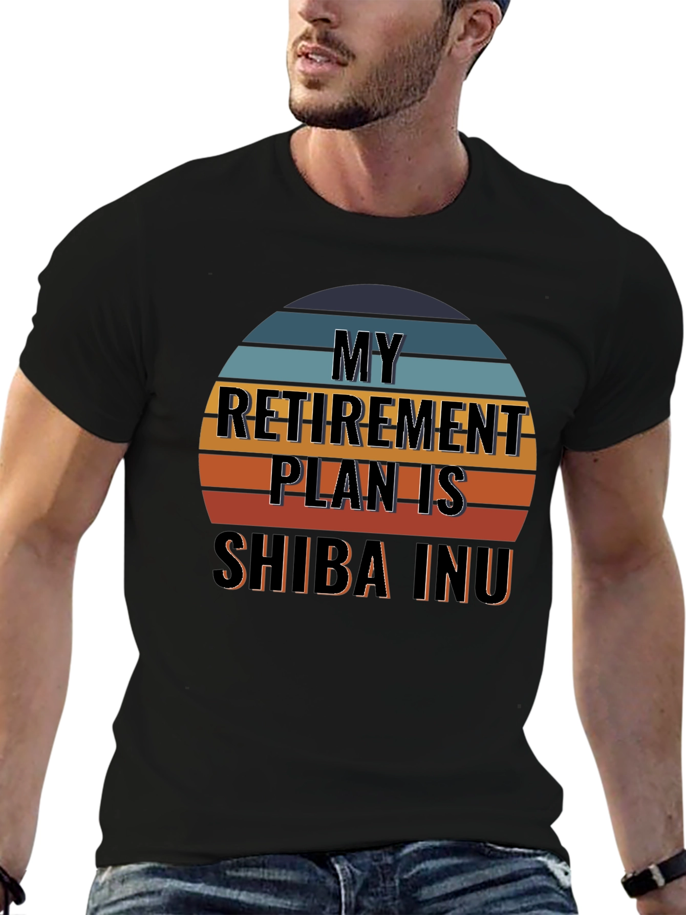 My Retirement Plan Is Shiba Inu Retro T-Shirt