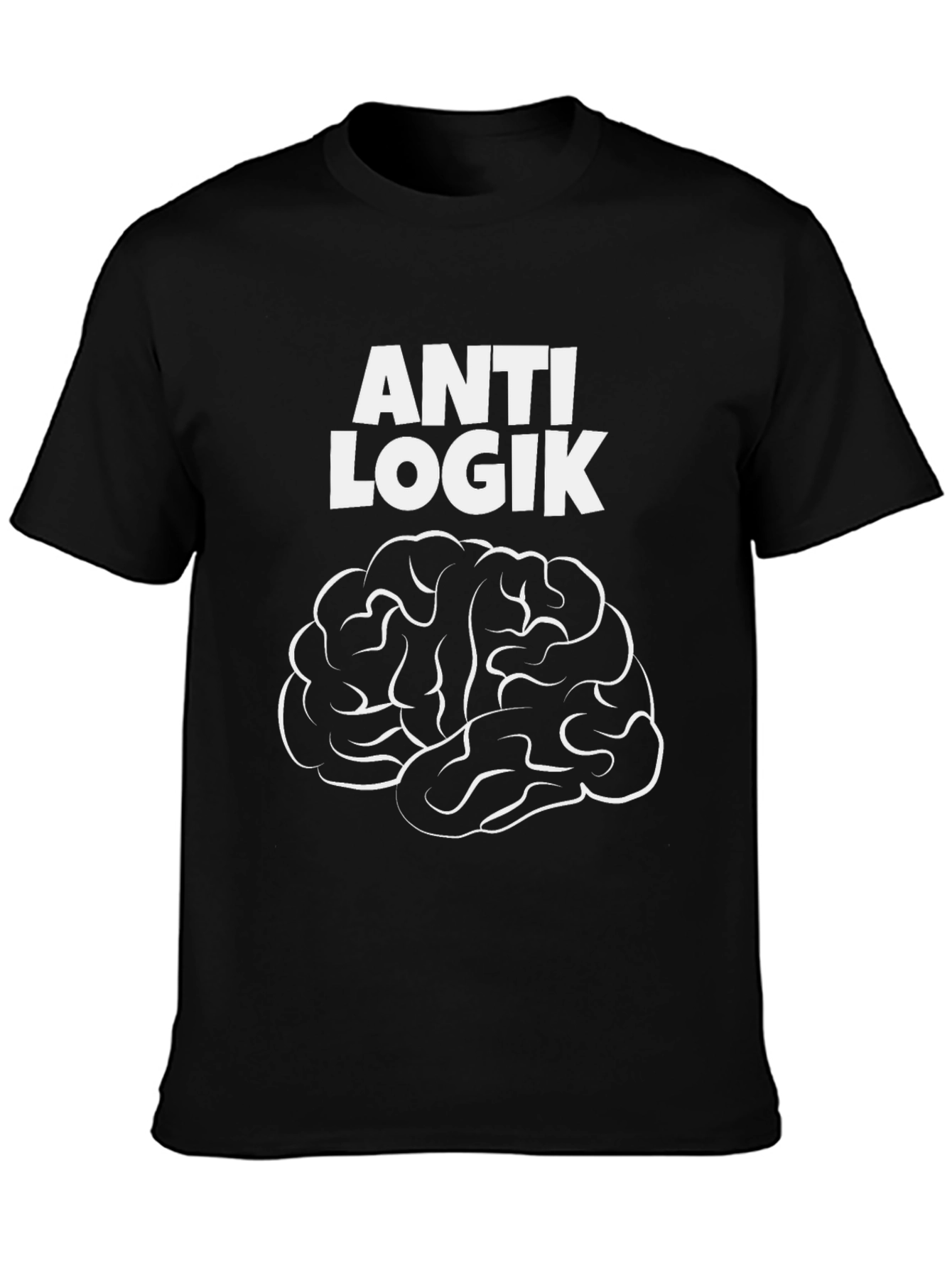 Anti Logik Brain Graphic Black T-Shirt