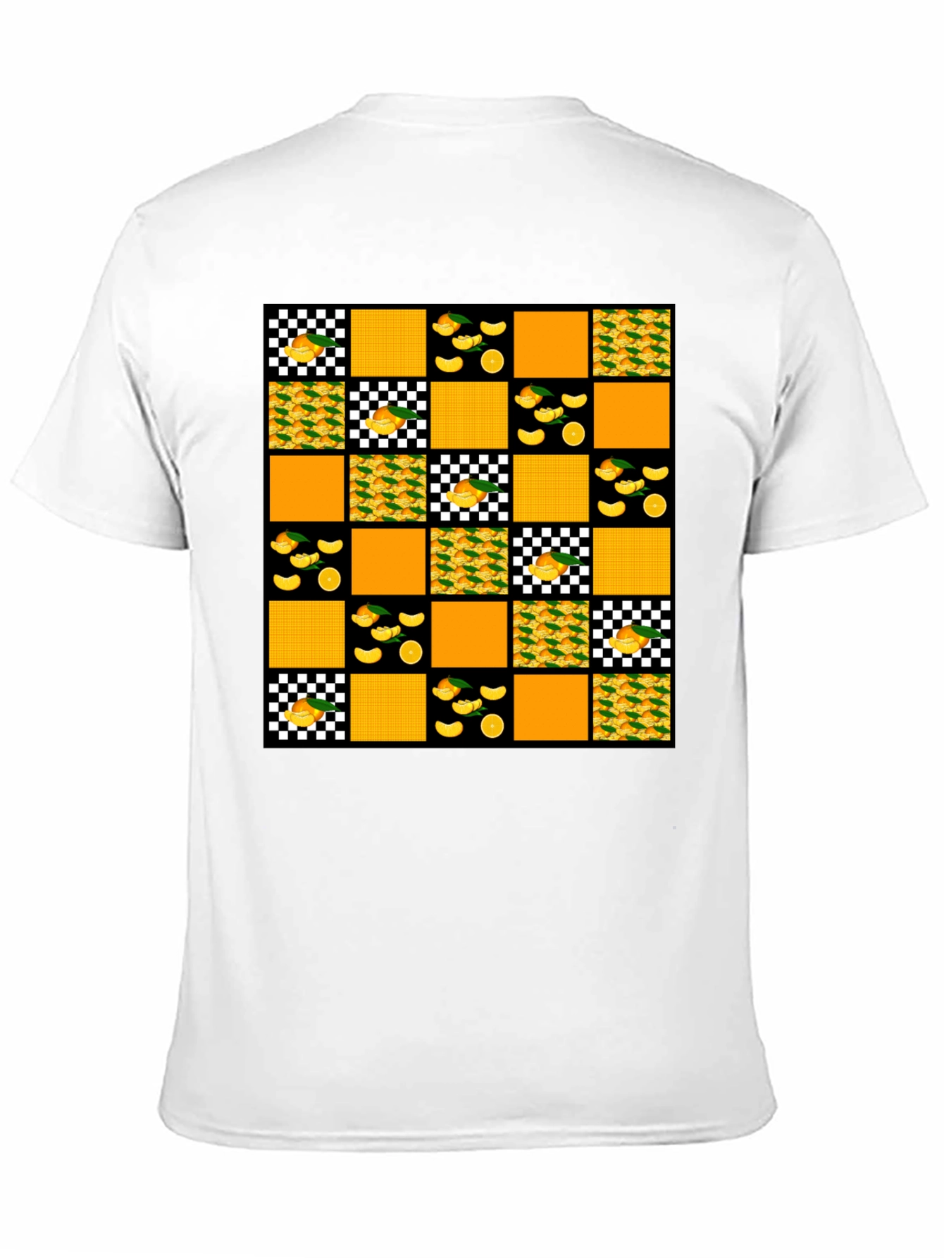 Funky Orange Patchwork Tee