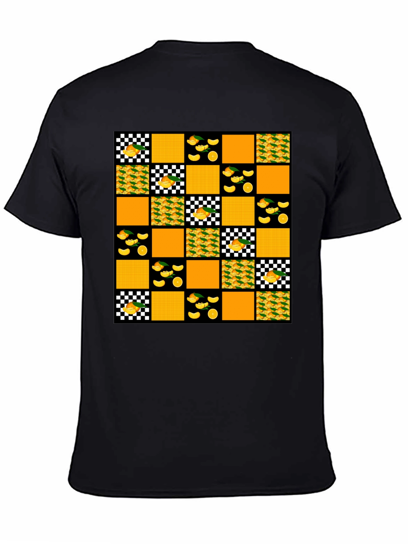 Funky Orange Patchwork Tee