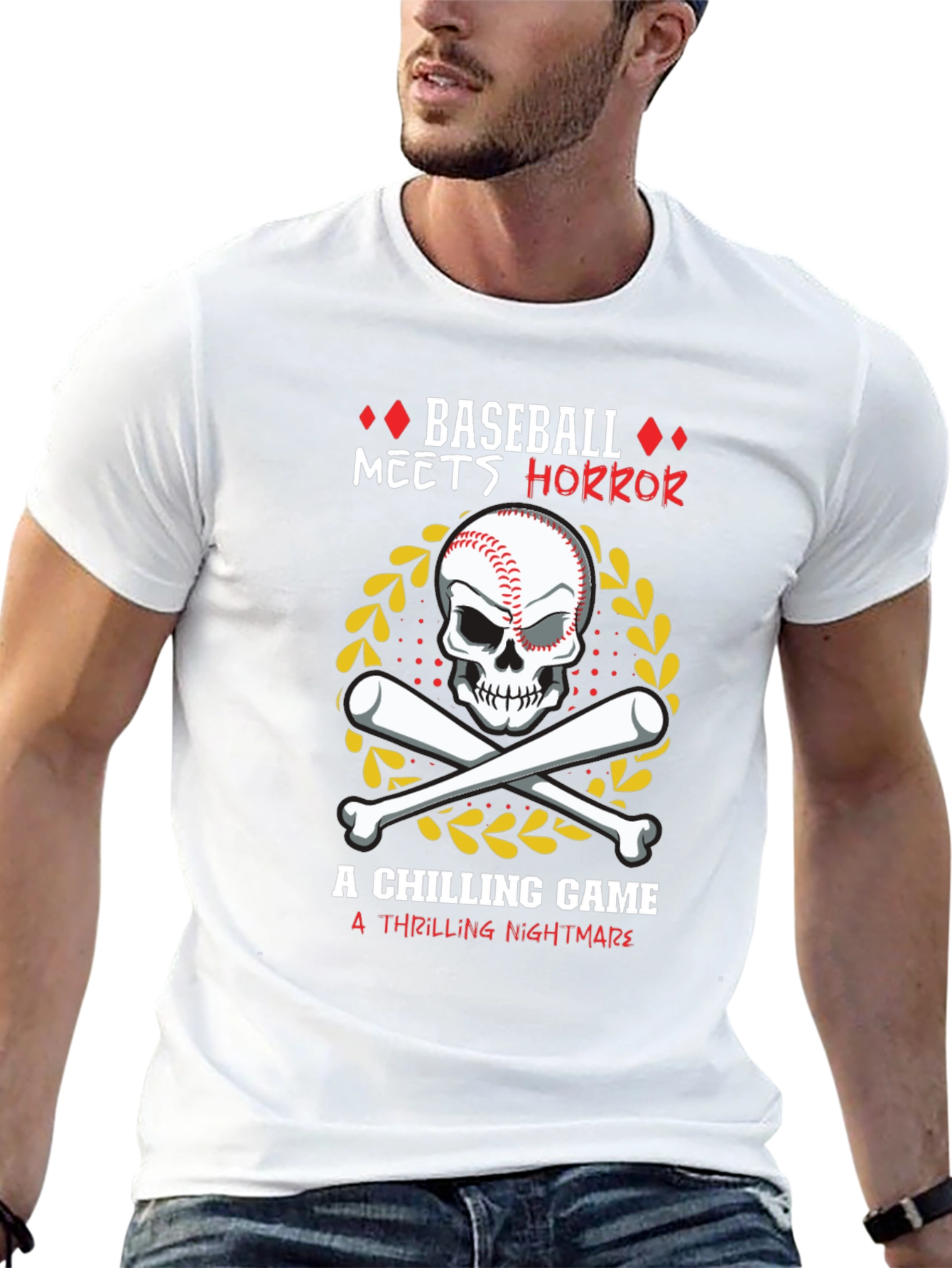 Baseball Horror Graphic Tee