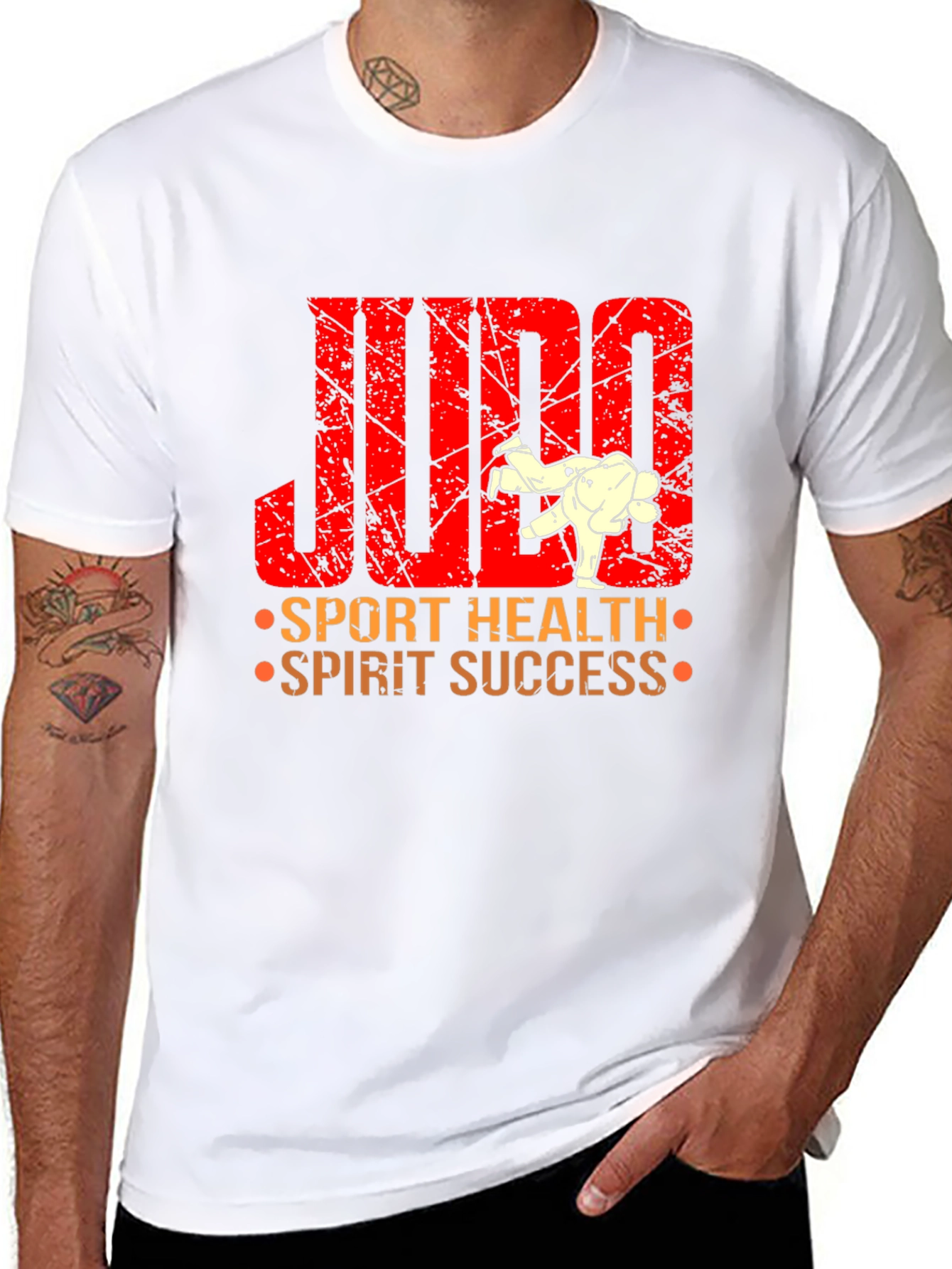 Judo Sport Health Spirit Success Graphic T-Shirt