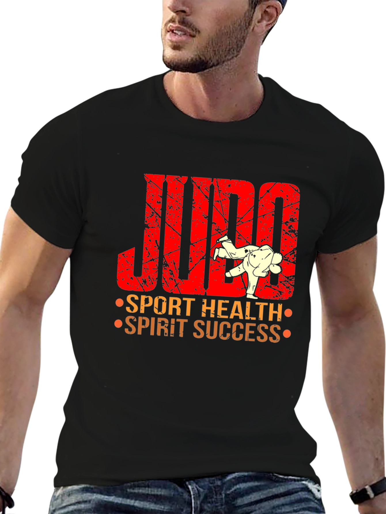 Judo Sport Health Spirit Success Graphic T-Shirt