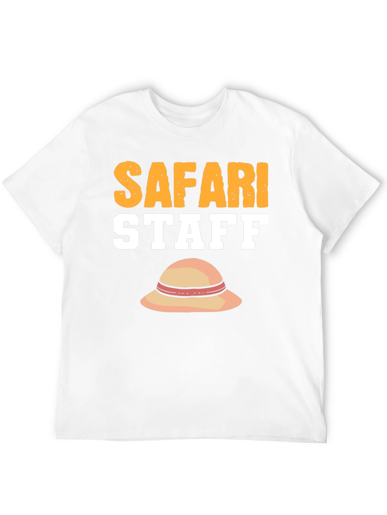 Safari Staff T-Shirt with Sun Hat Graphic