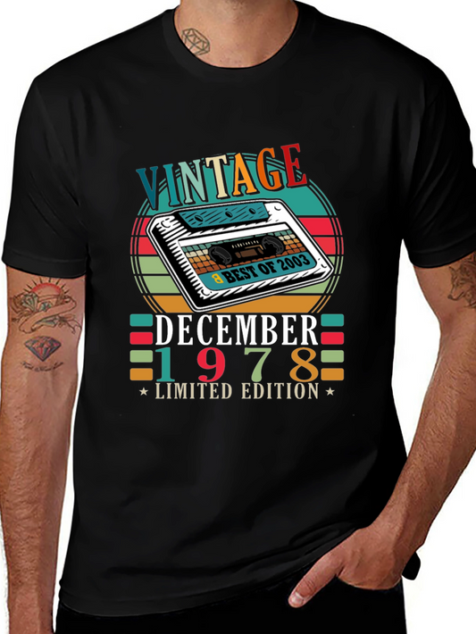 Vintage December 1978 Limited Edition Cassette T-Shirt