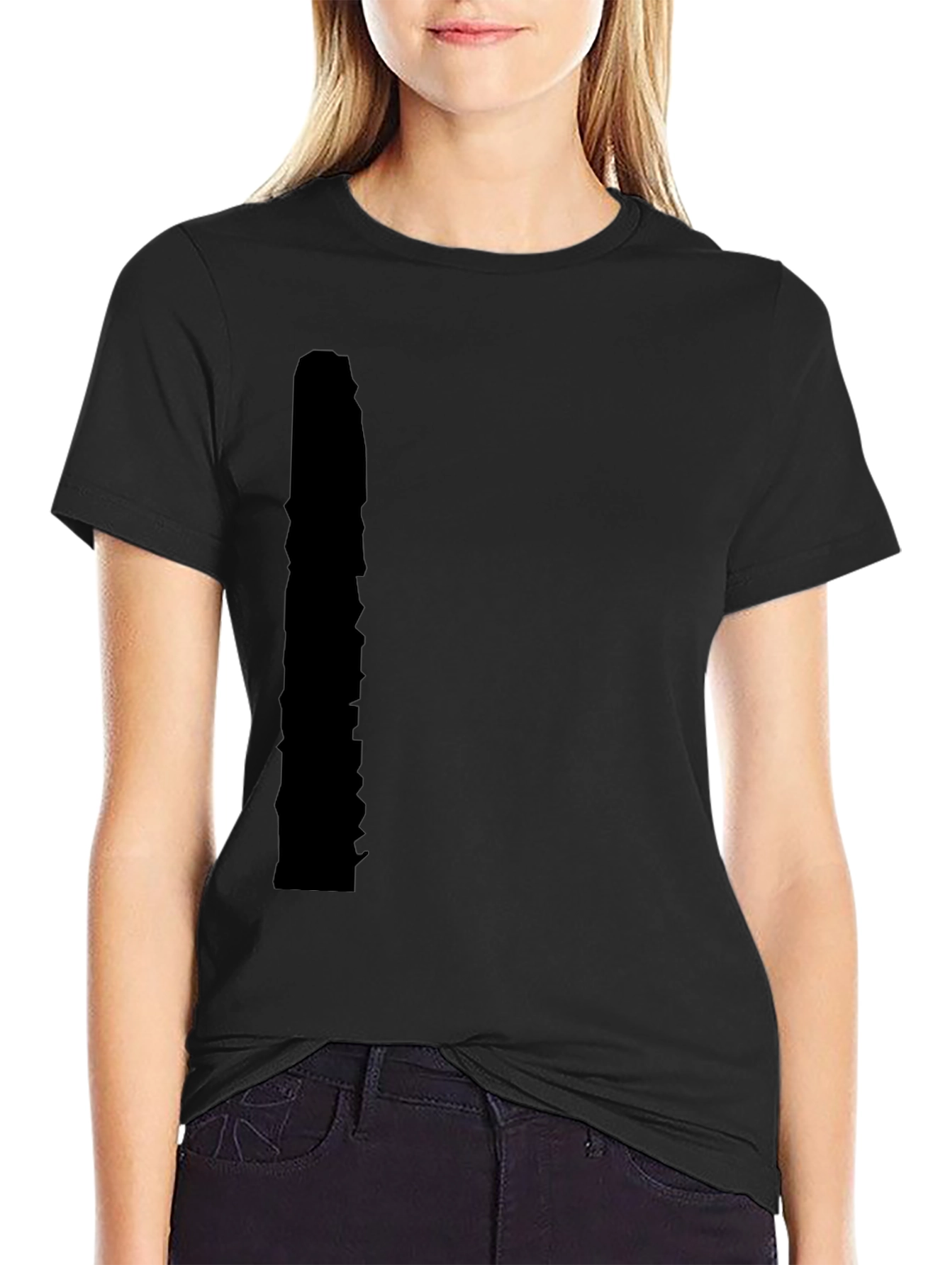 Mens Black Casual Short Sleeve T-Shirt