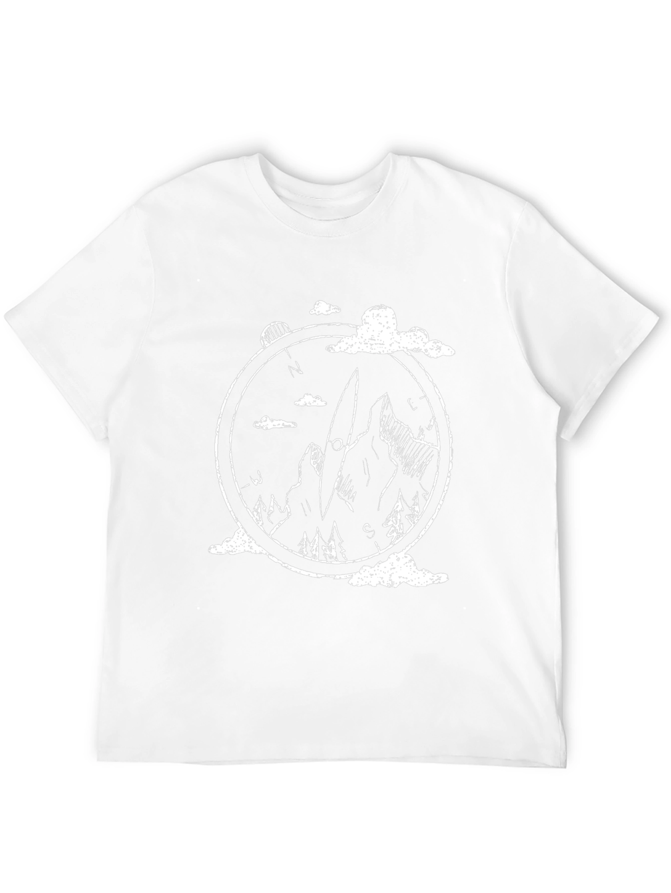 Mountain Compass Graphic Tee - Black