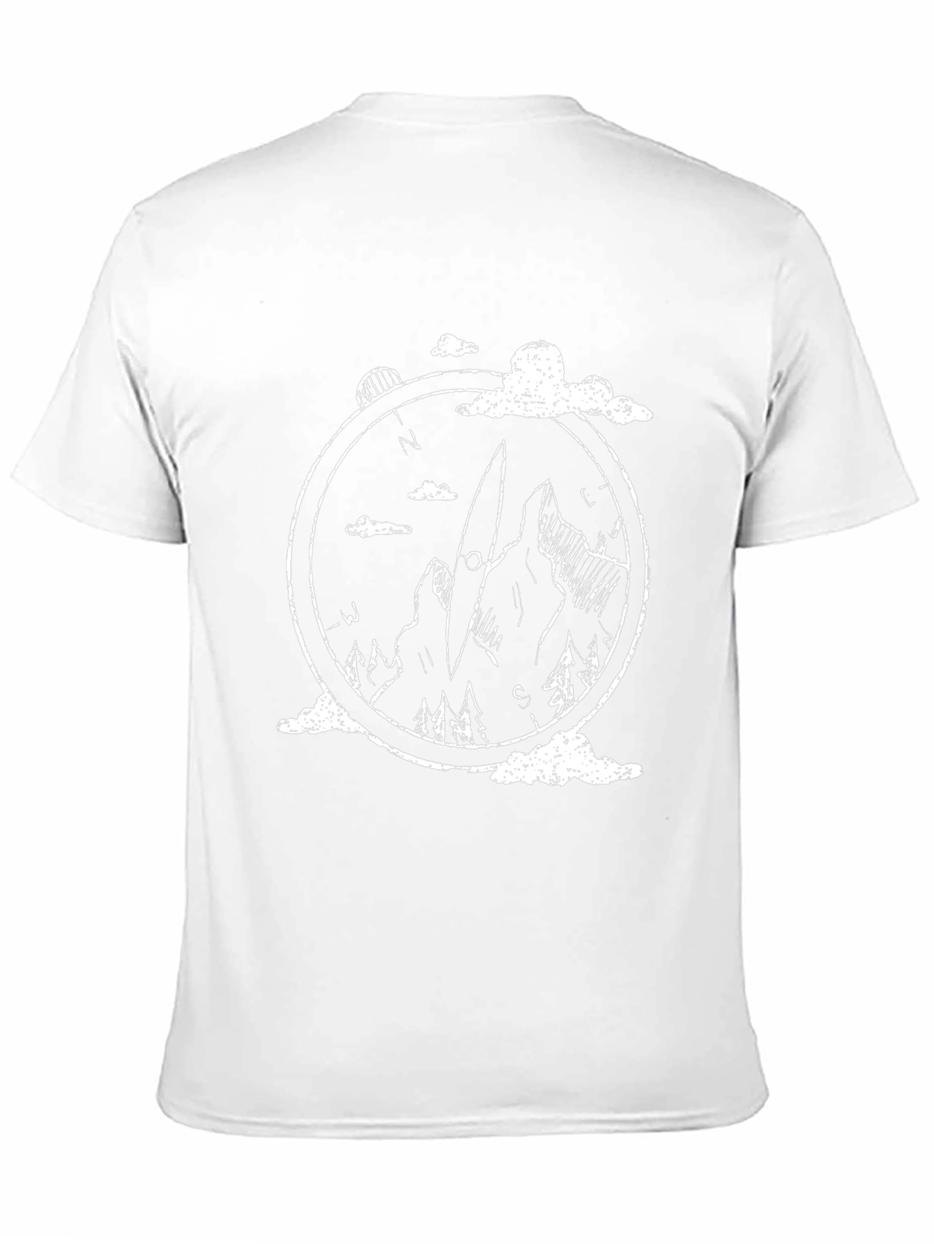 Mountain Compass Graphic Tee - Black