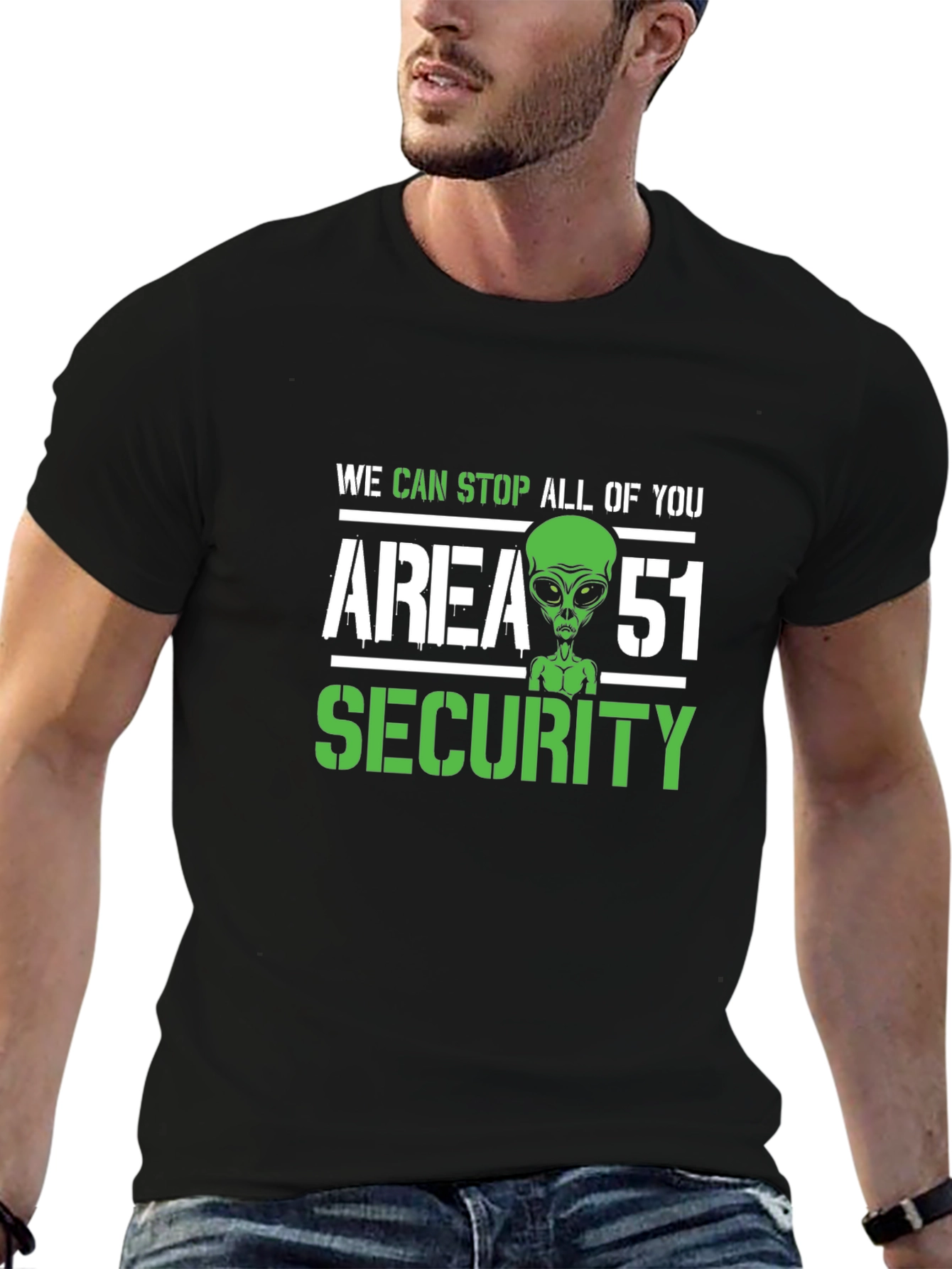 Area 51 Security Novelty Graphic T-Shirt