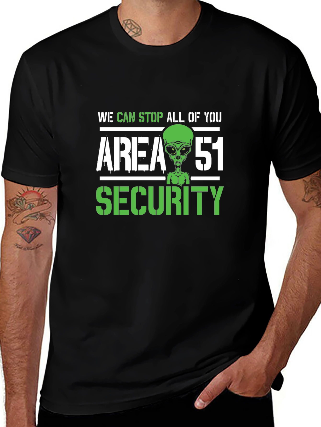 Area 51 Security Novelty Graphic T-Shirt