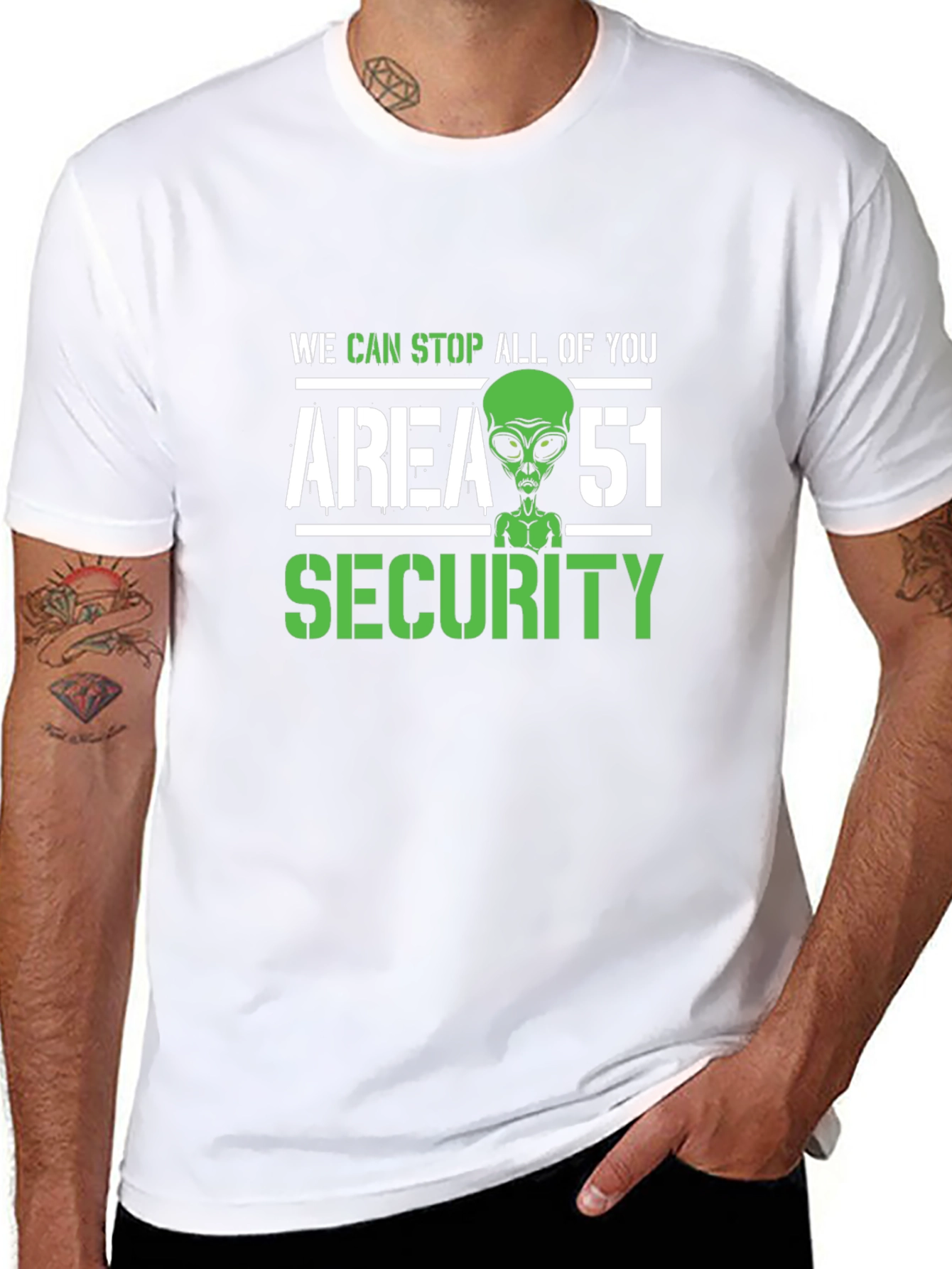 Area 51 Security Novelty Graphic T-Shirt