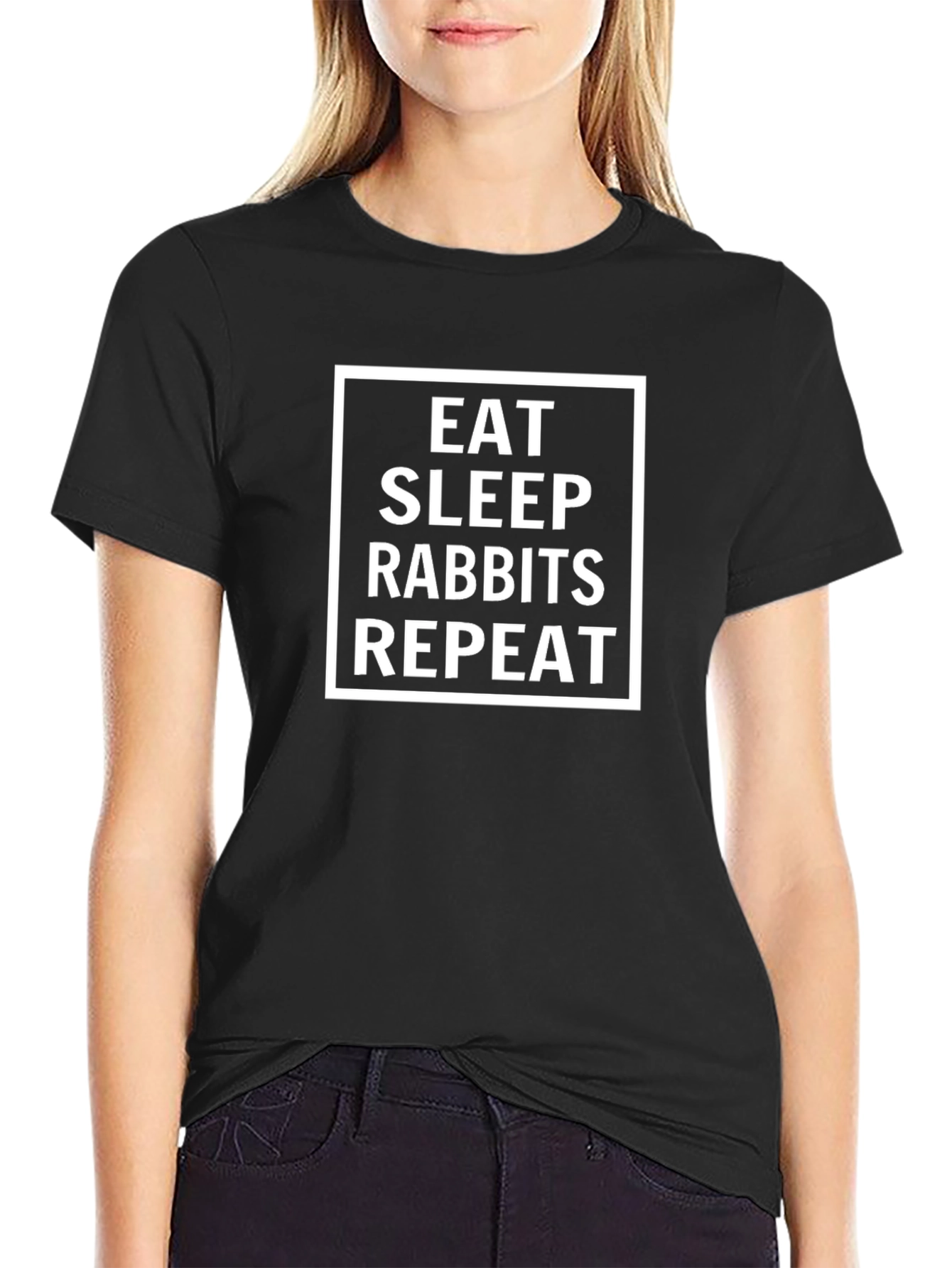 Eat Sleep Rabbits Repeat T-Shirt