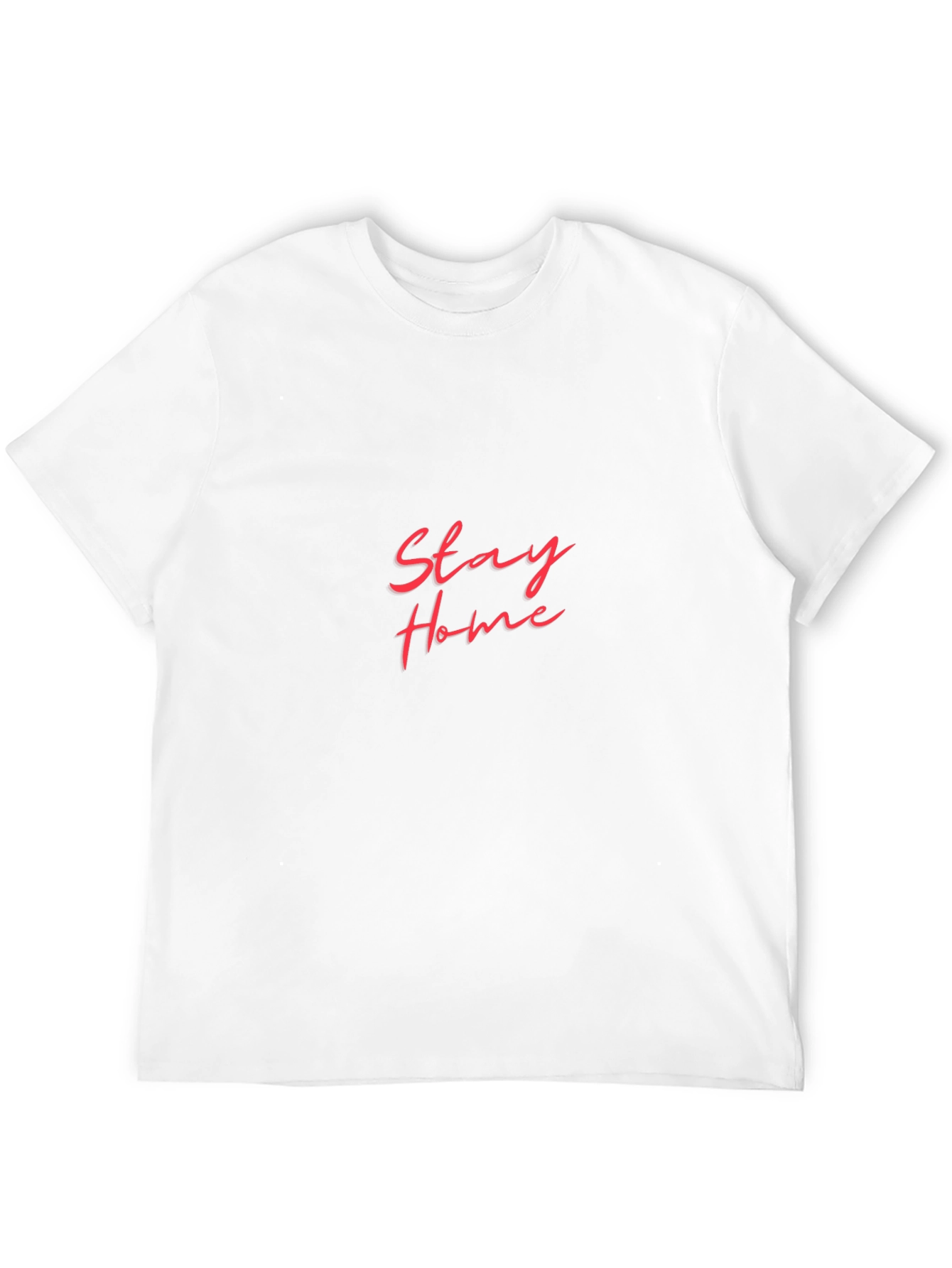 Stay Home Black T-Shirt - Fashionable Slogan Tee