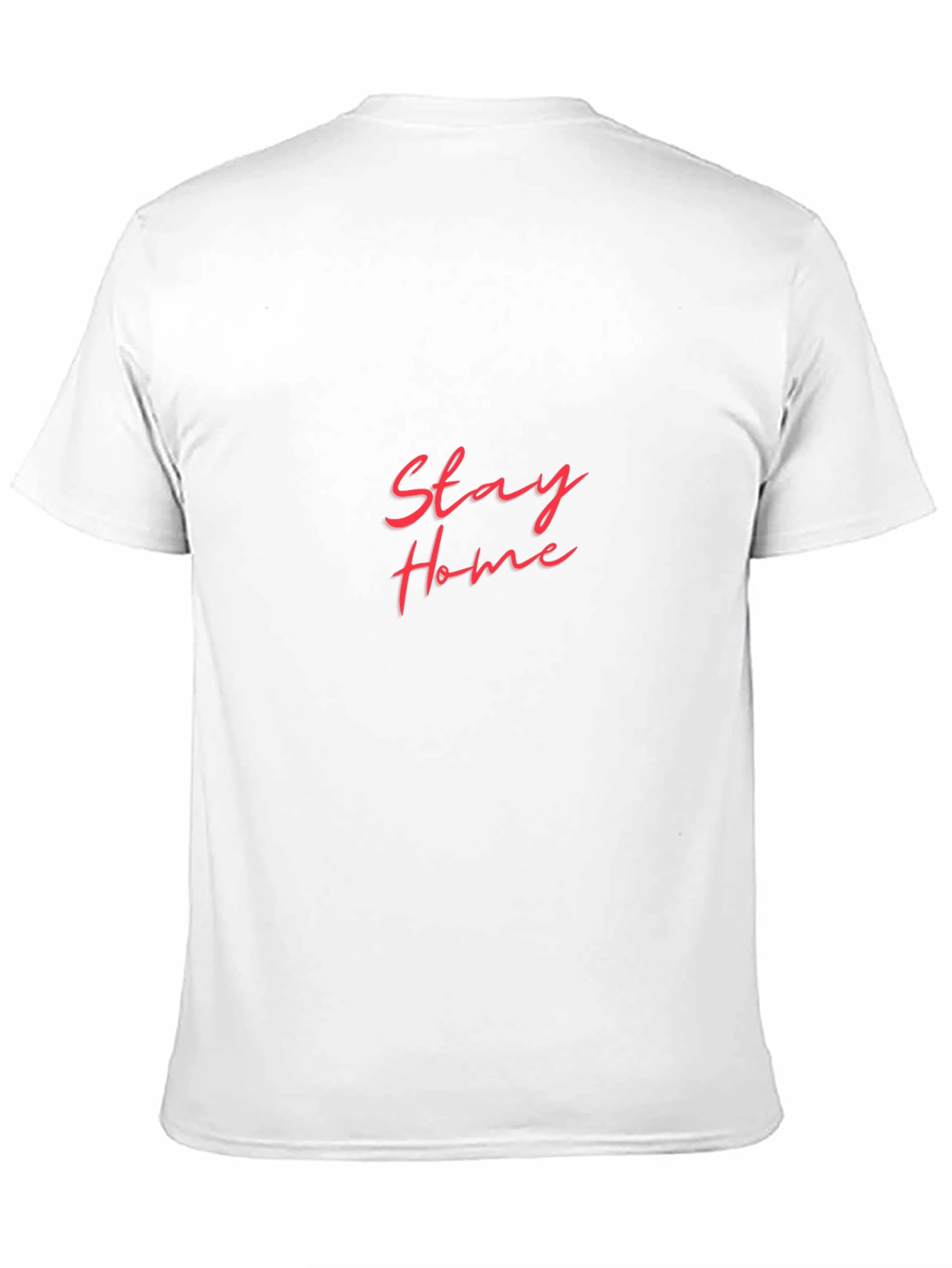 Stay Home Black T-Shirt - Fashionable Slogan Tee