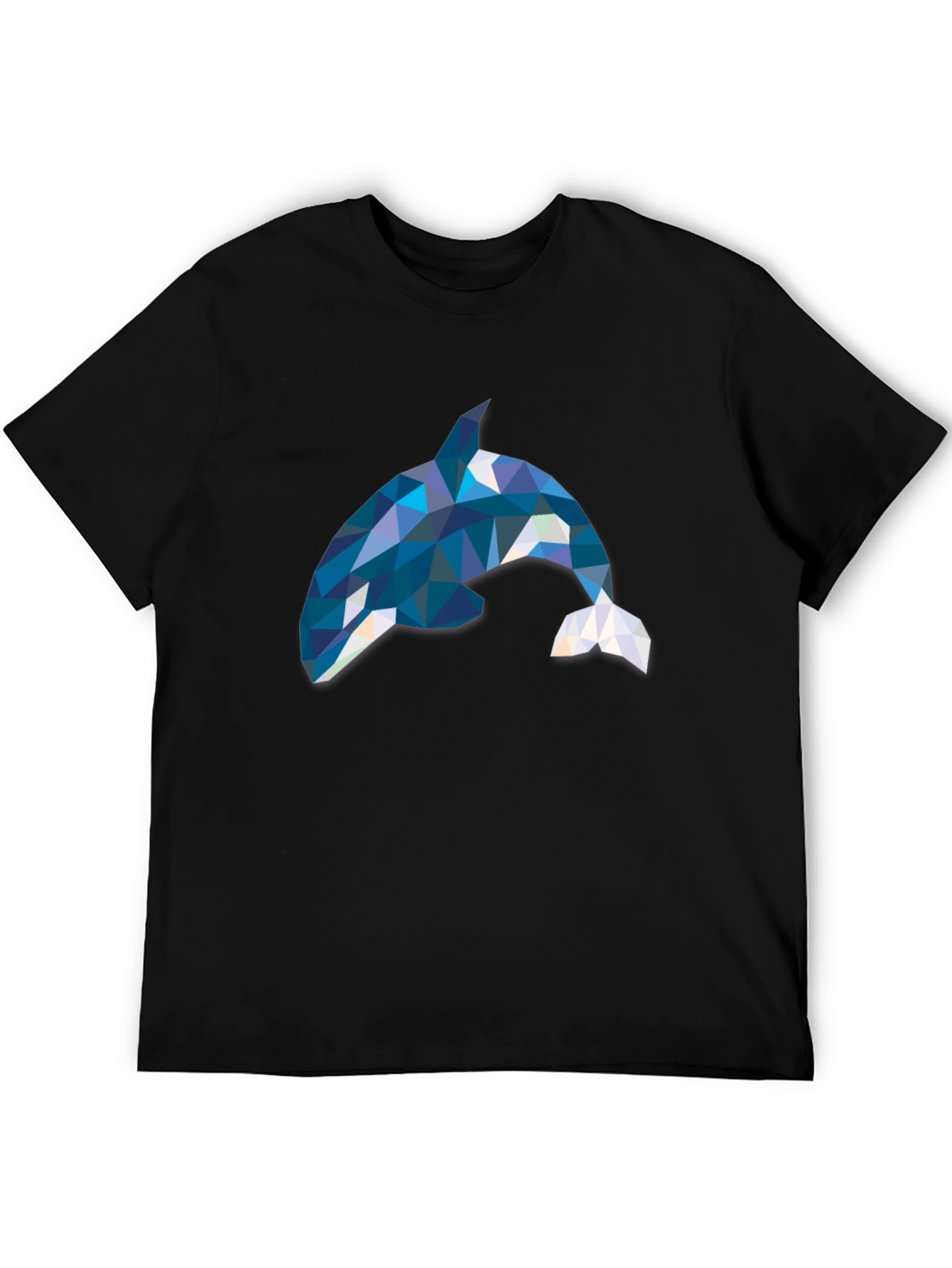 Geometric Orca T-Shirt - Stylish Killer Whale Tee