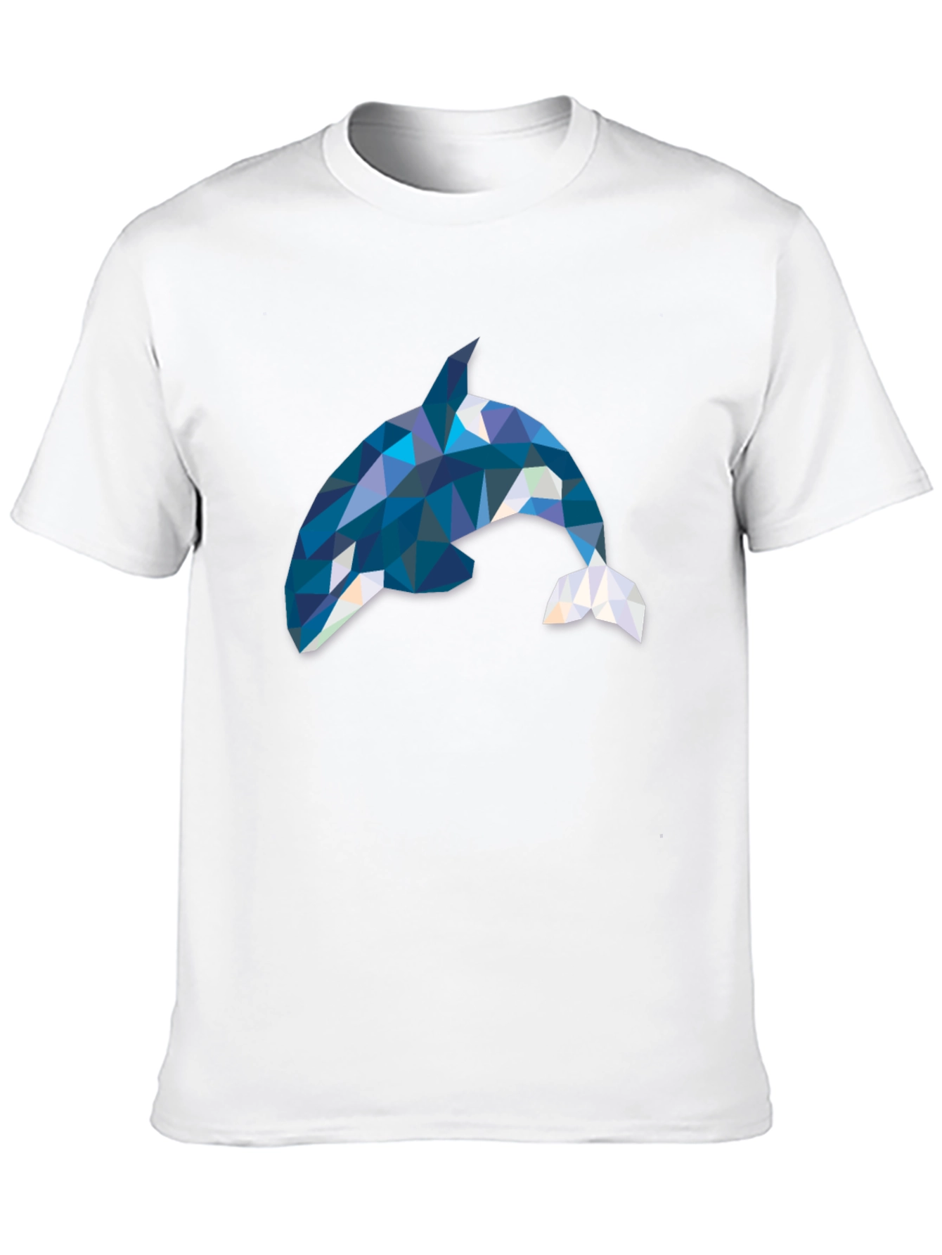 Geometric Orca T-Shirt - Stylish Killer Whale Tee