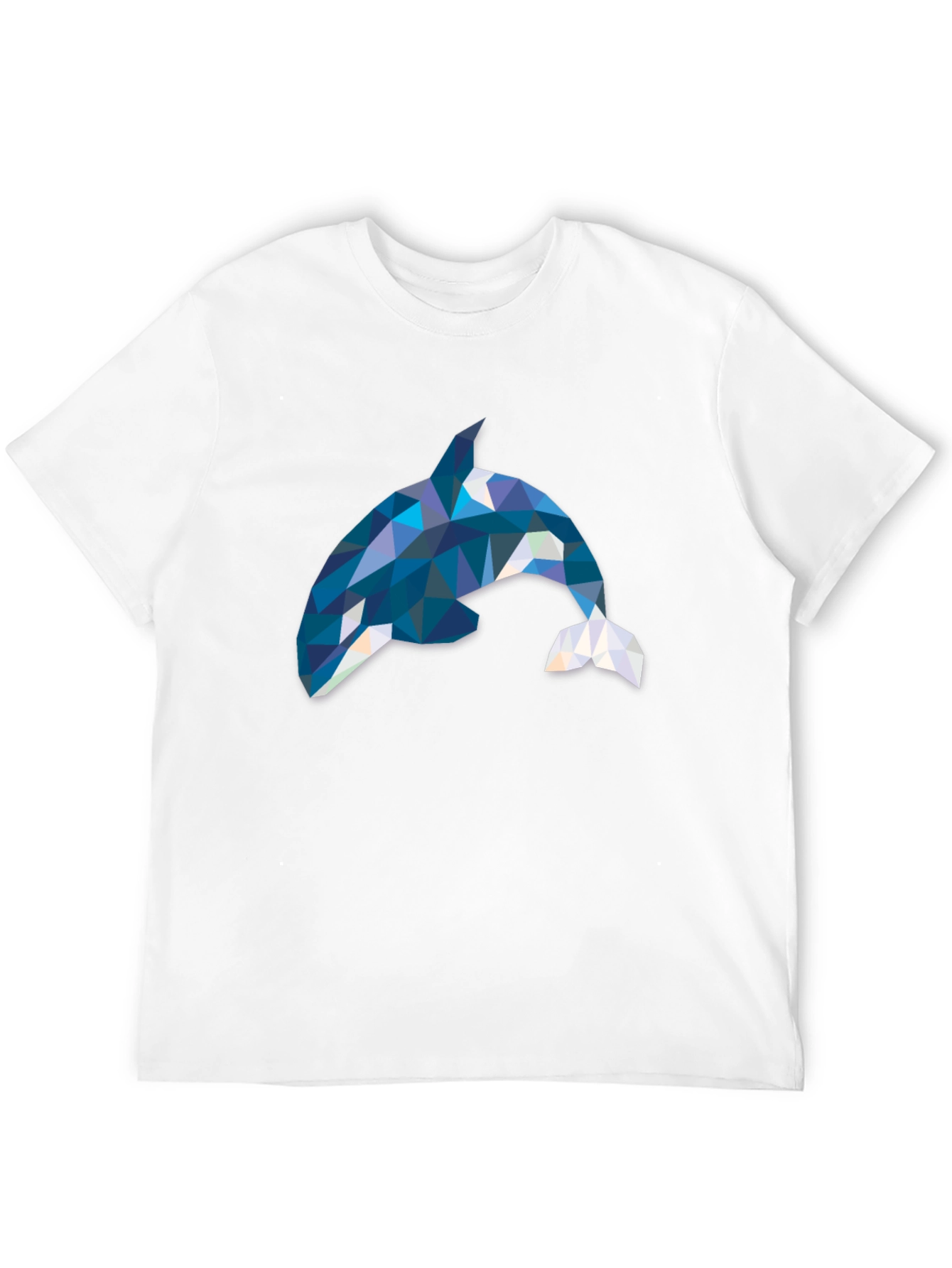 Geometric Orca T-Shirt - Stylish Killer Whale Tee