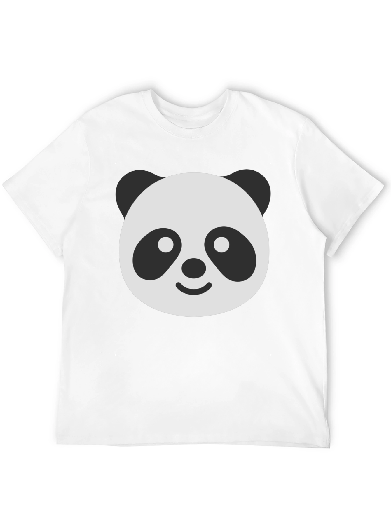 Panda Face Graphic T-Shirt - Black Classic Fit