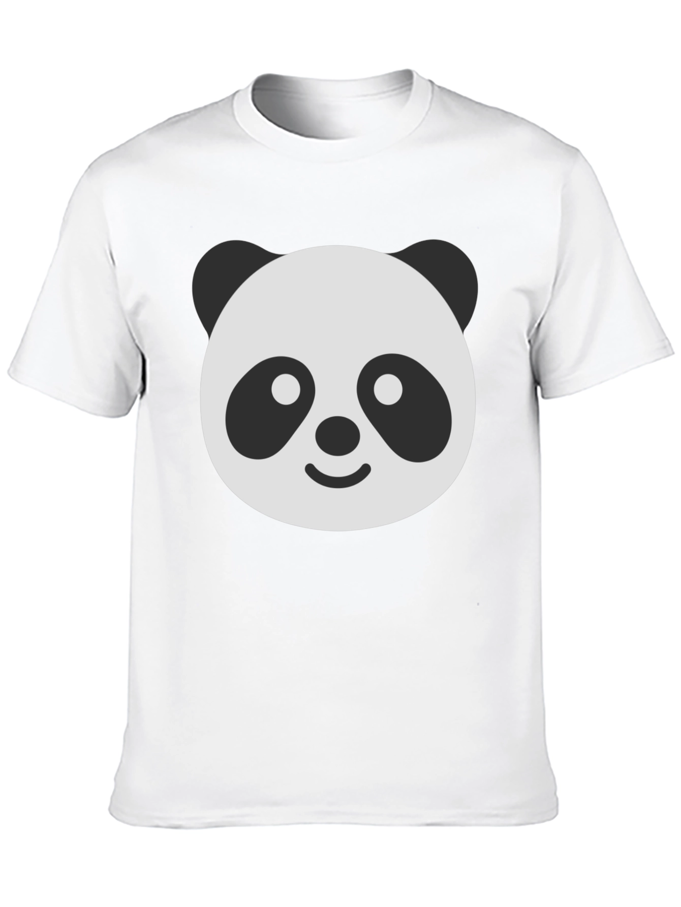Panda Face Graphic T-Shirt - Black Classic Fit