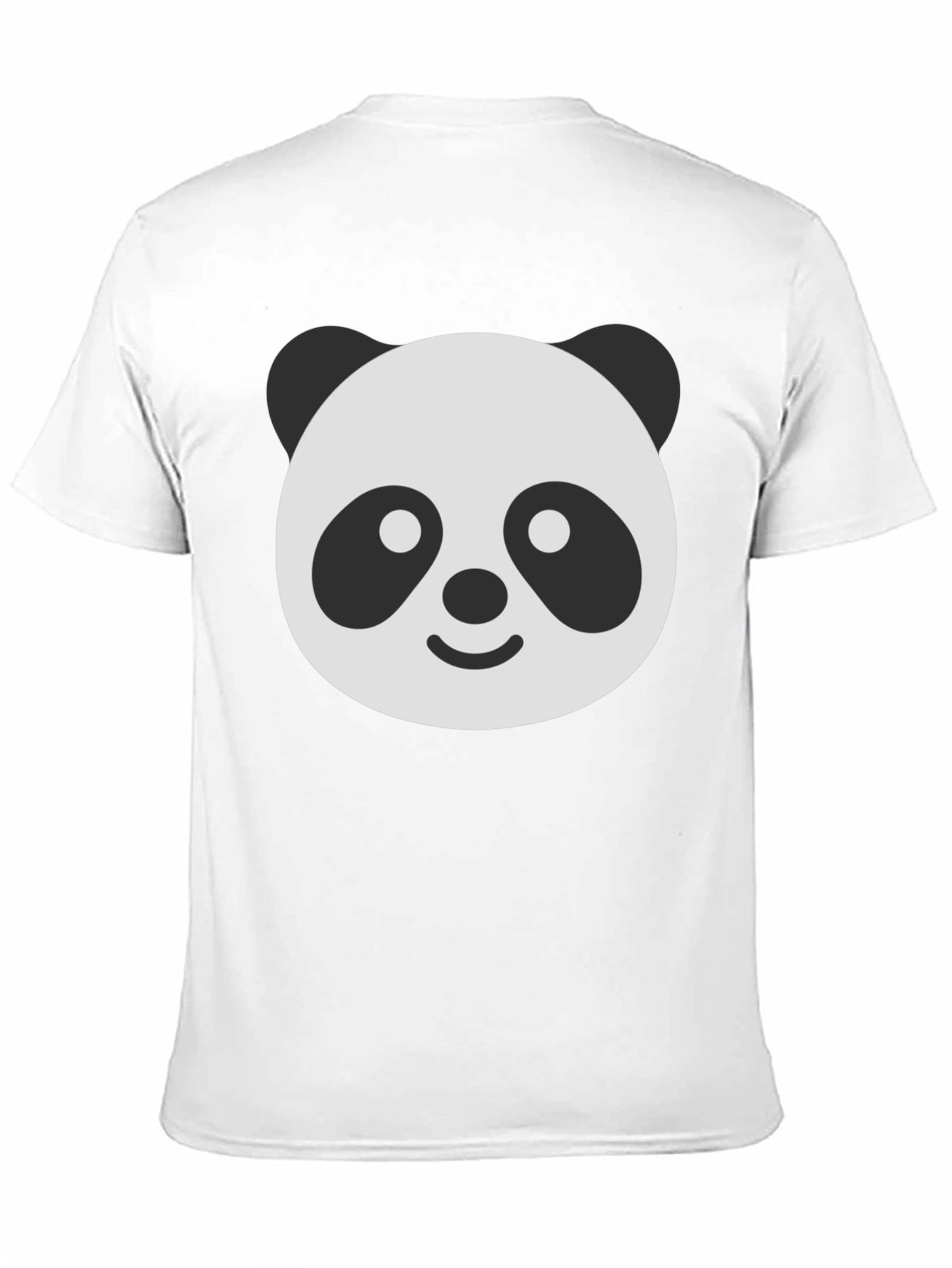 Panda Face Graphic T-Shirt - Black Classic Fit