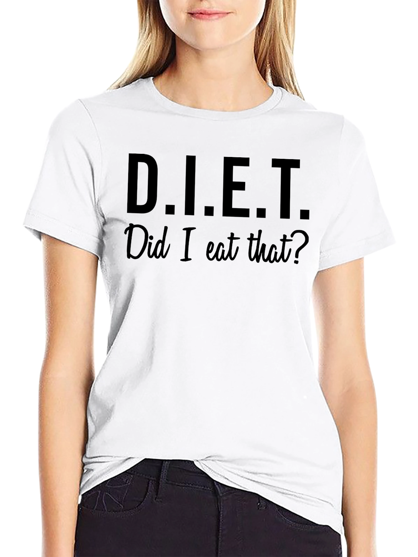 Funny Did I Eat That? Black Graphic T-Shirt