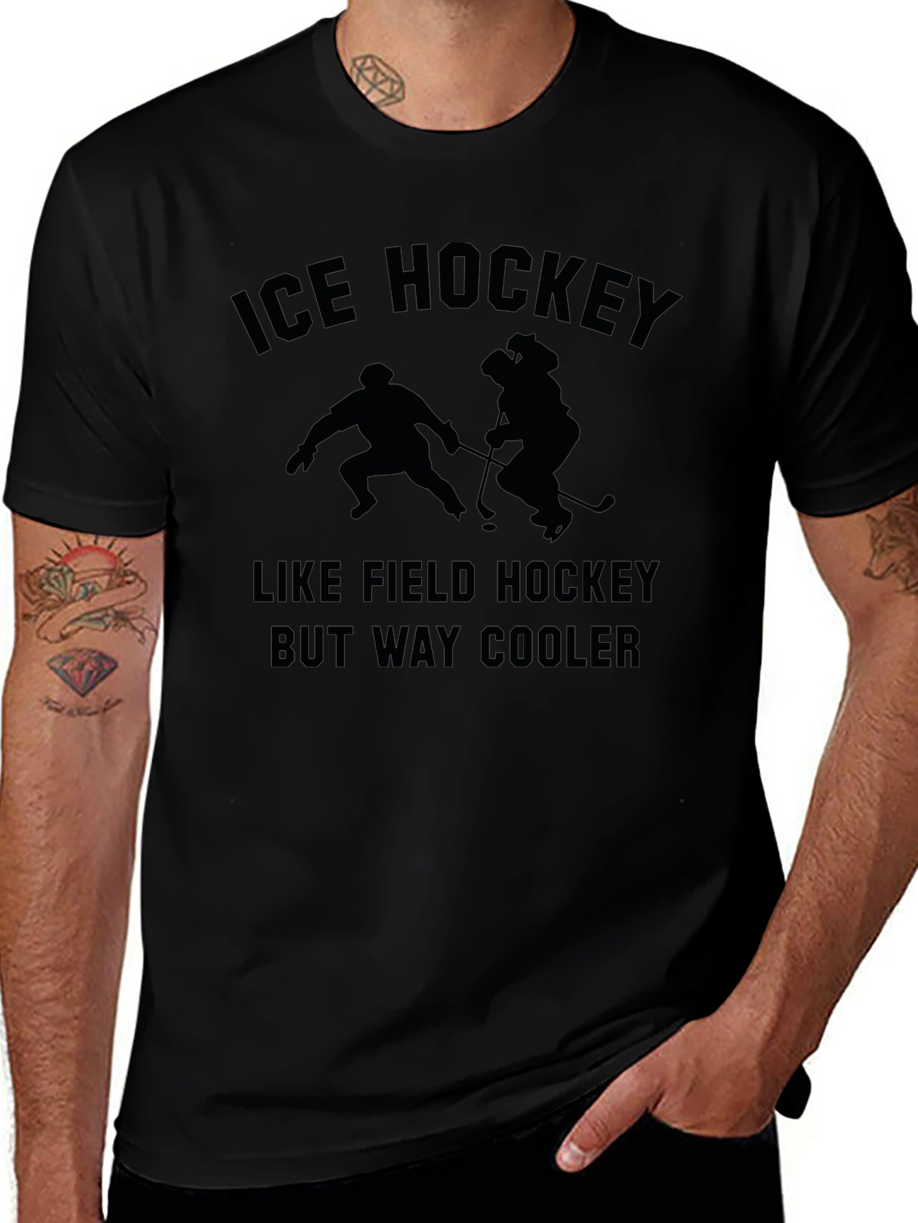 Ice Hockey Tee - Funny Sports Graphic T-Shirt