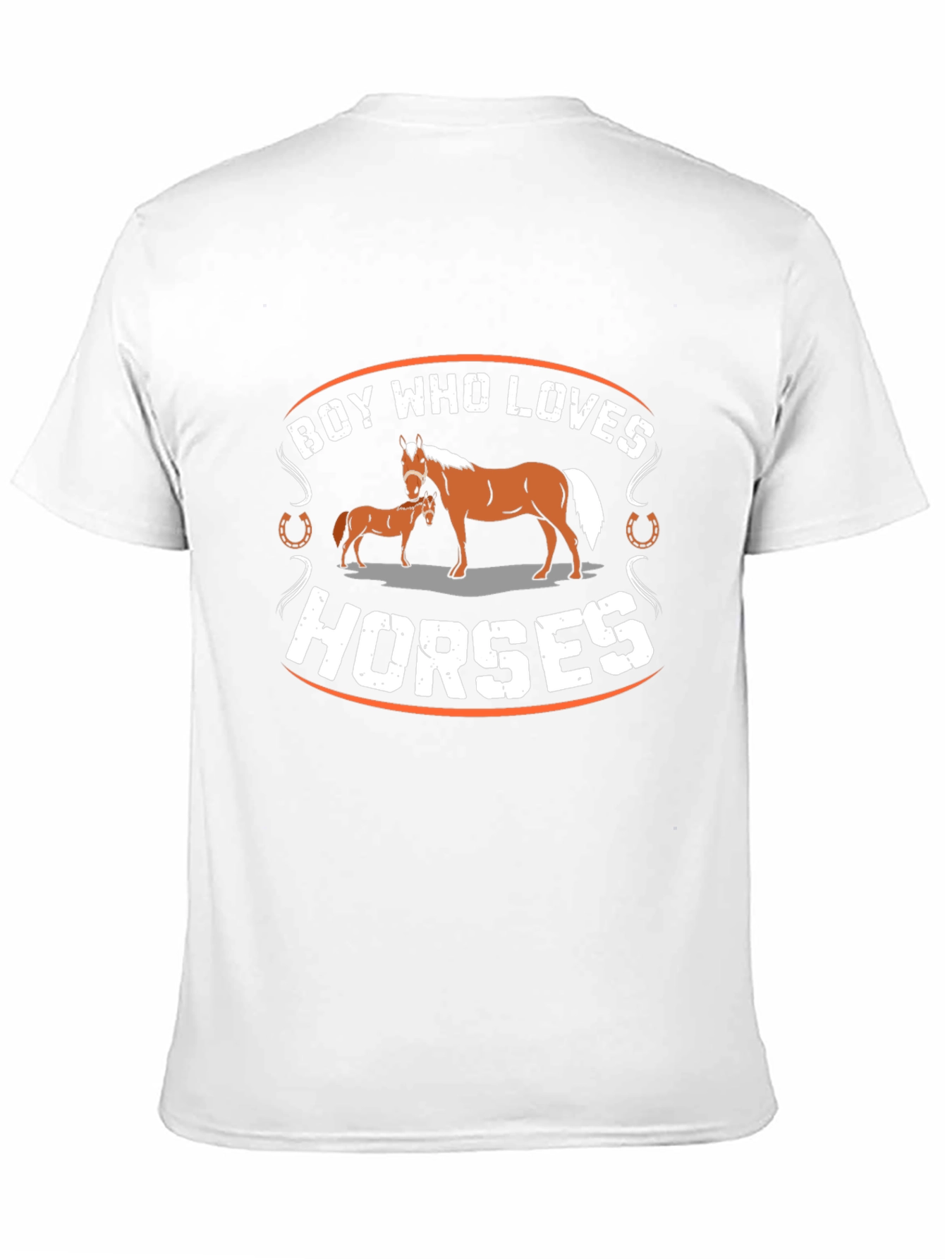 Boy Who Loves Horses Graphic T-Shirt
