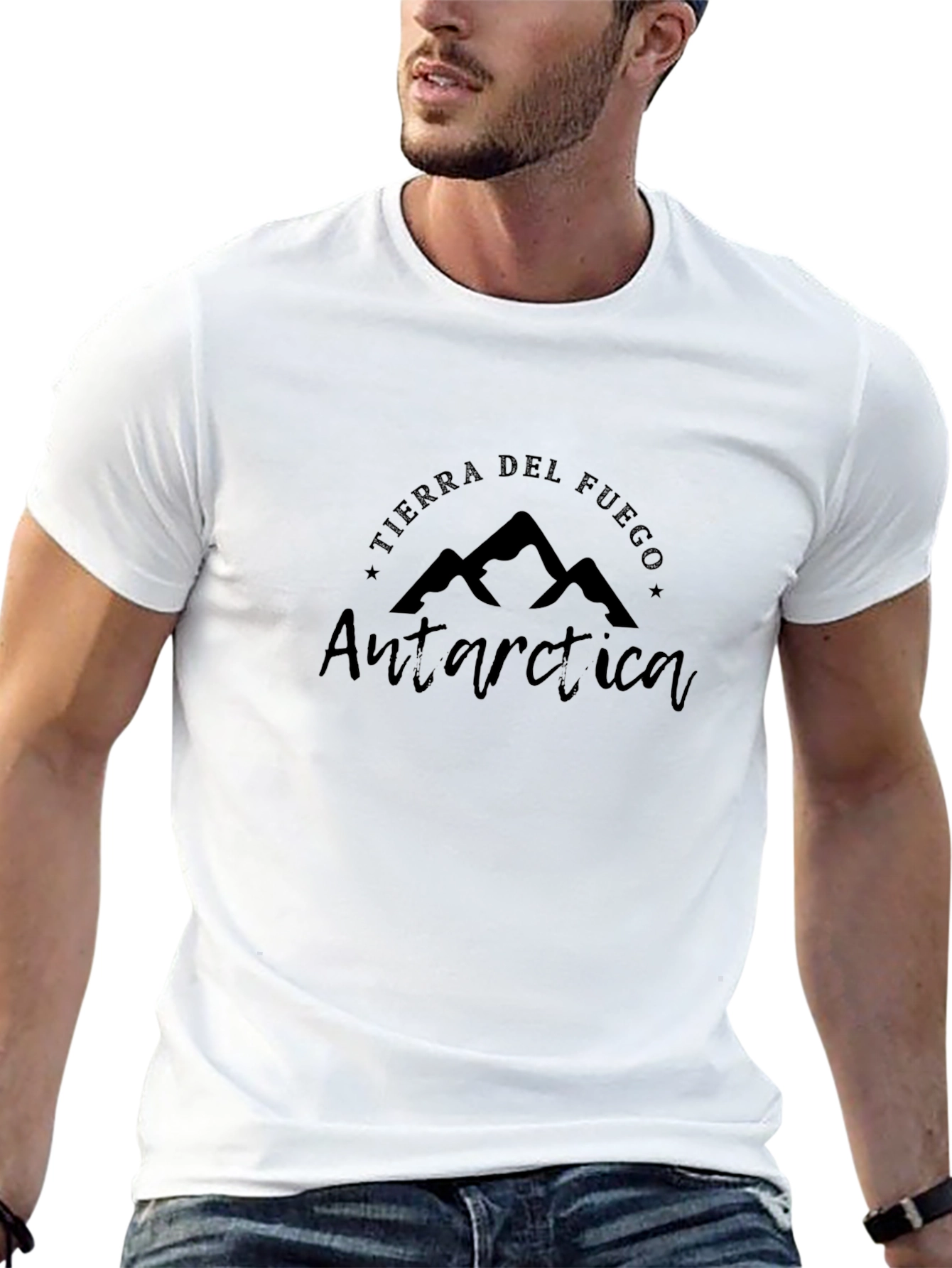 Antarctica Tierra del Fuego Black T-Shirt