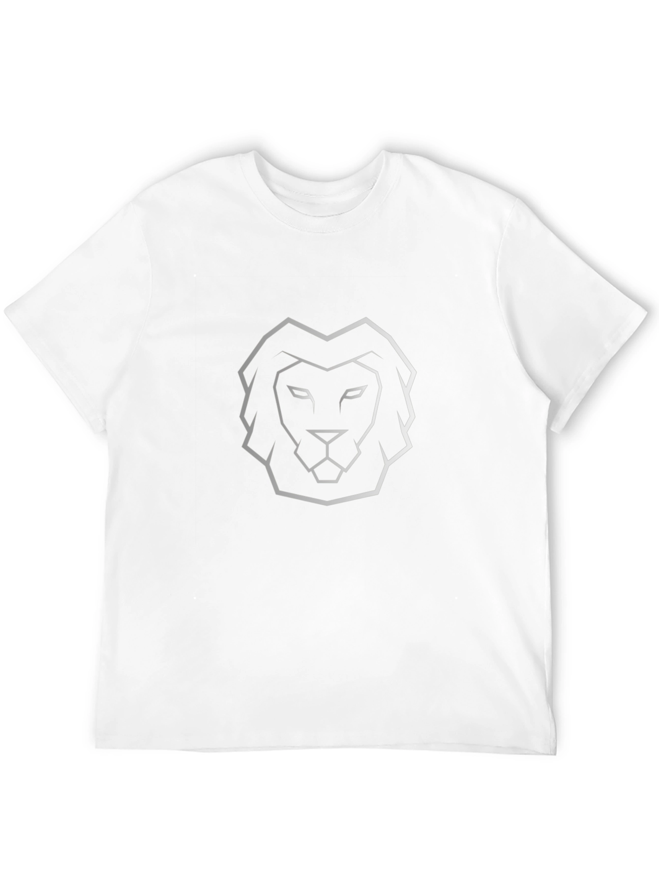 Modern Lion Head Tee - Black Graphic T-Shirt