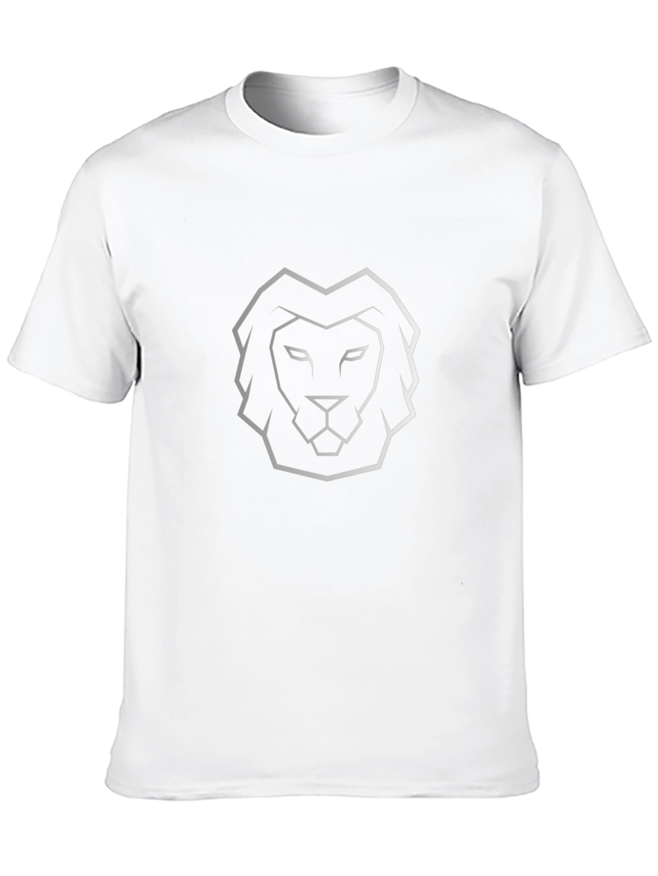 Modern Lion Head Tee - Black Graphic T-Shirt