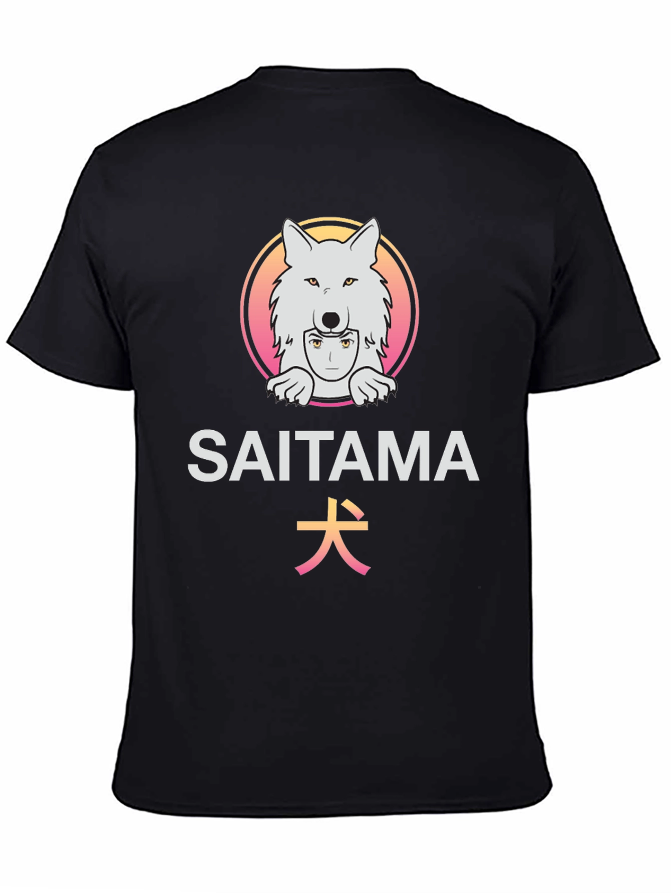 Saitama Anime Graphic T-Shirt - Unique Wolf Design