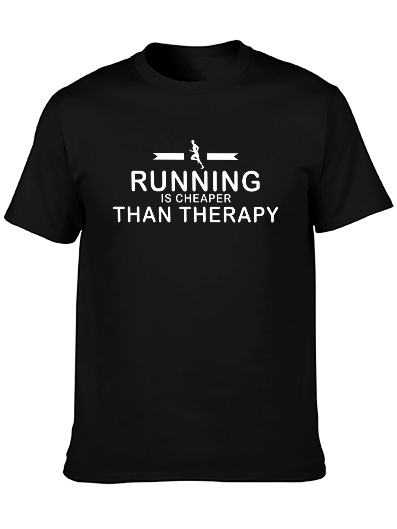 Running is Cheaper Than Therapy Graphic Tee