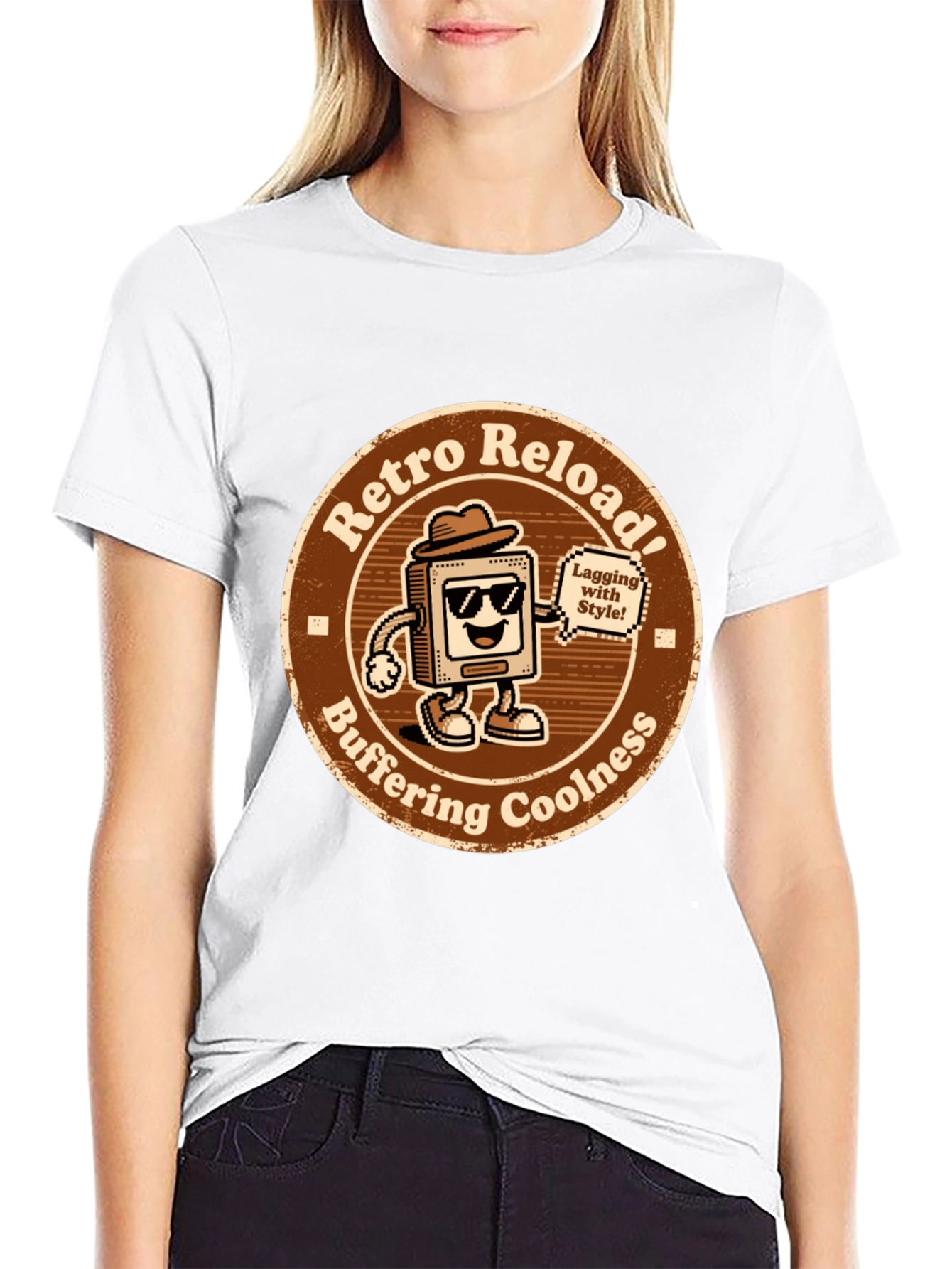 Retro Reload T-Shirt - Buffering Coolness