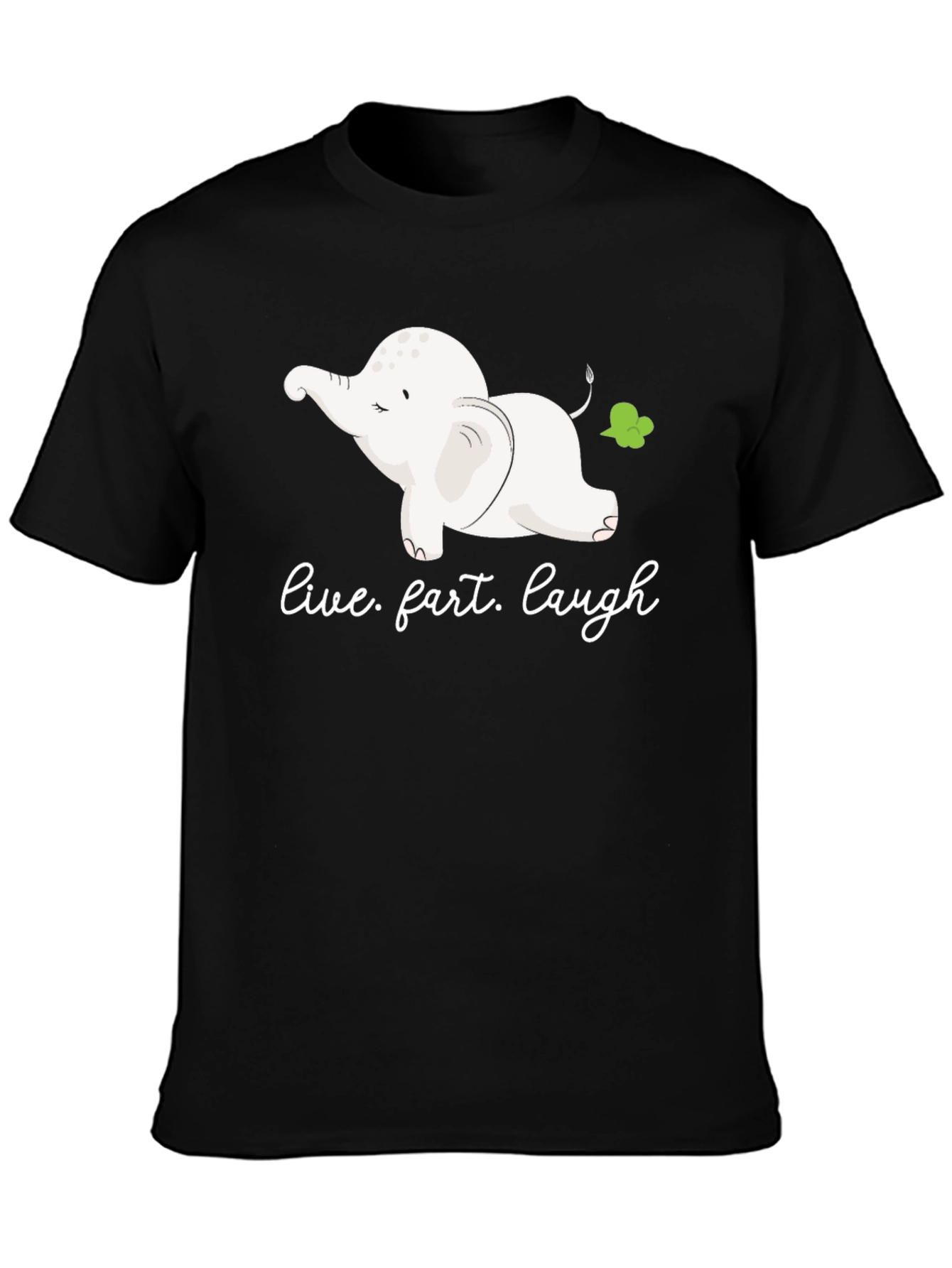 Funny Elephant Fart T-Shirt - Live Fart Laugh