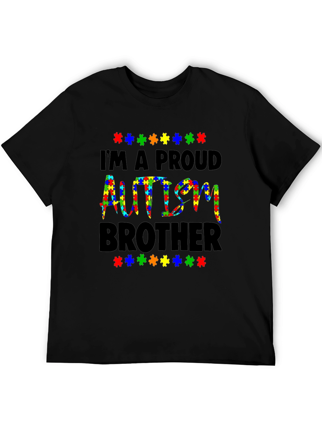 Proud Autism Brother T-Shirt Support Awareness