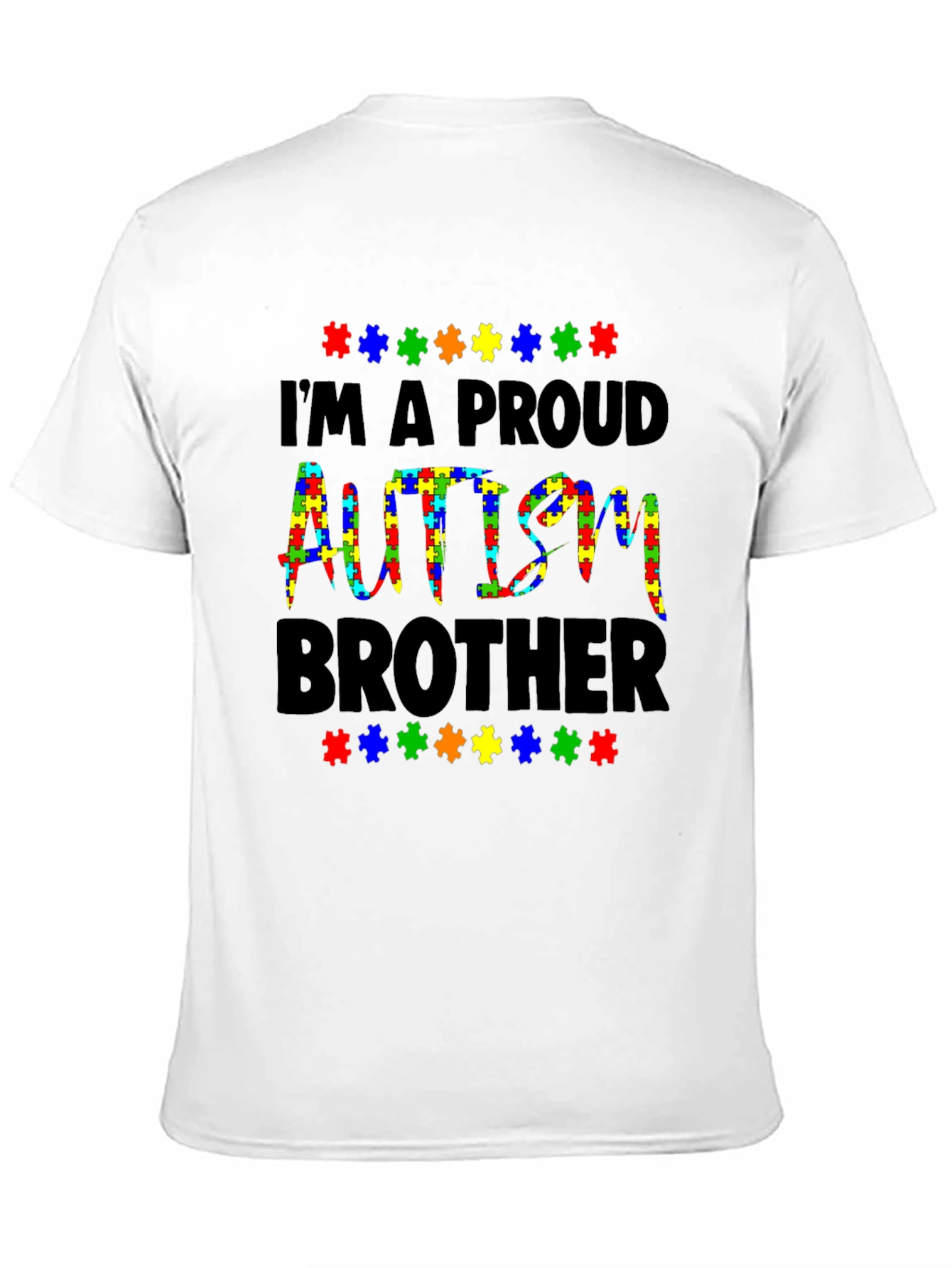 Proud Autism Brother T-Shirt Support Awareness