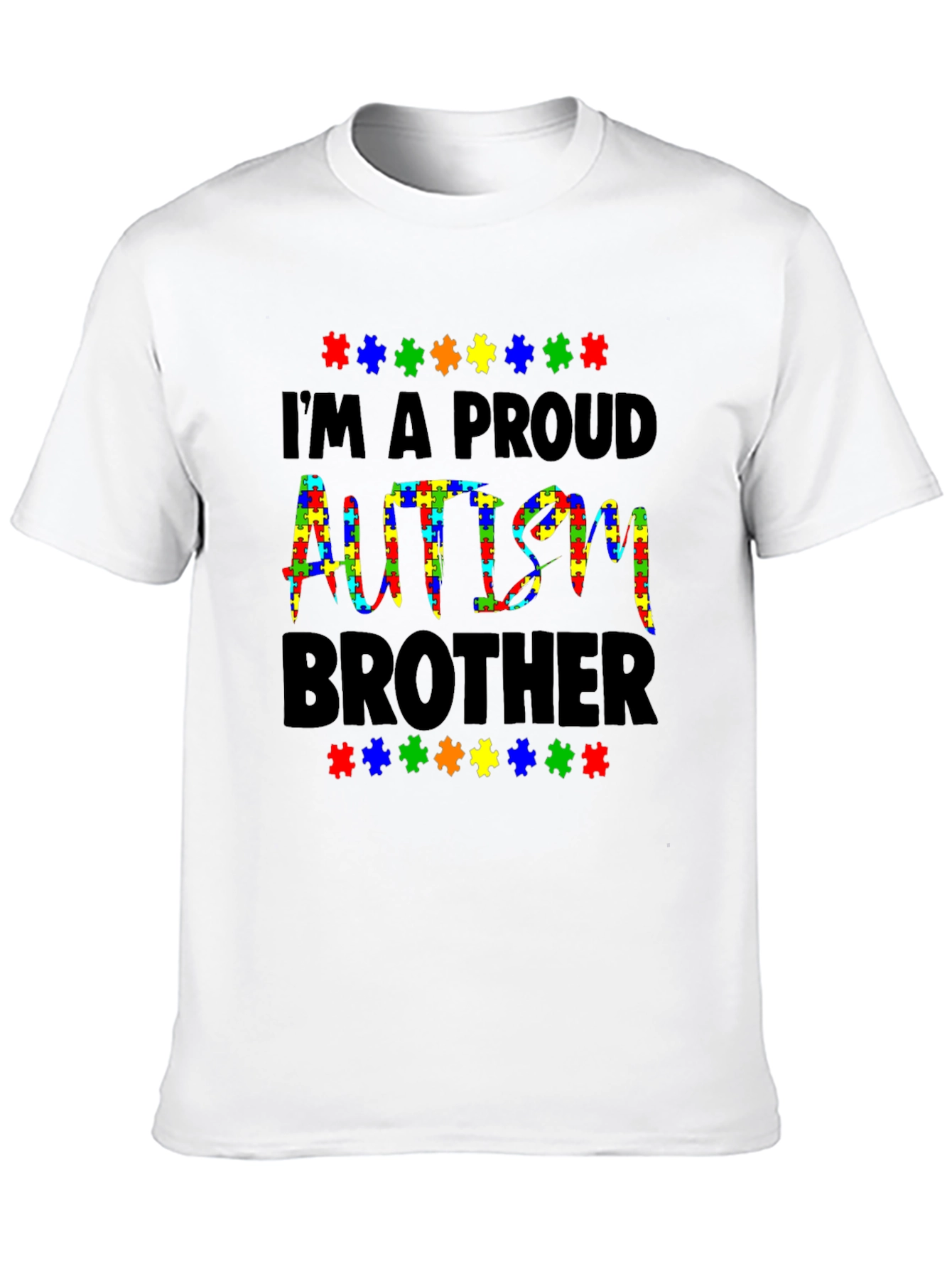 Proud Autism Brother T-Shirt Support Awareness