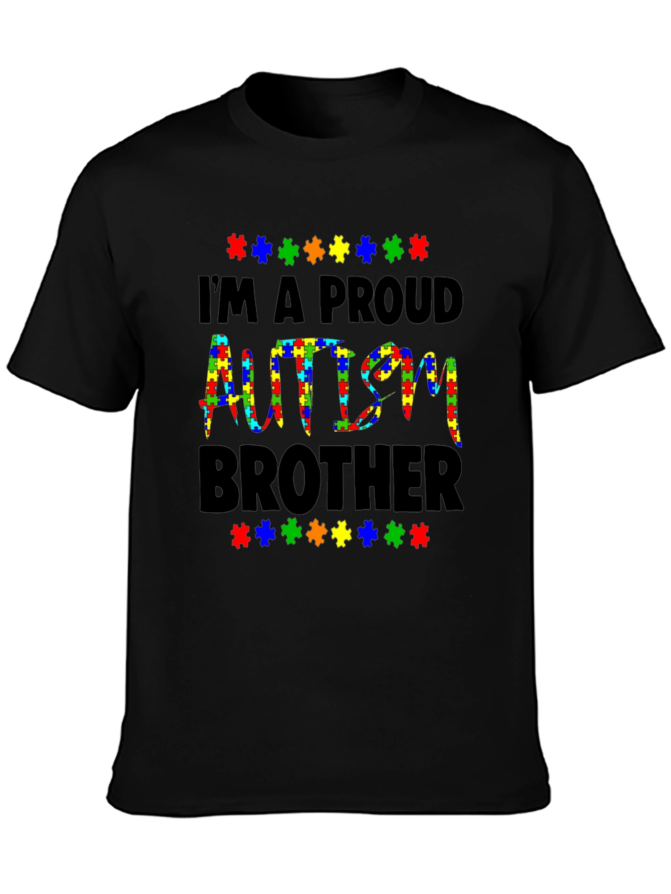 Proud Autism Brother T-Shirt Support Awareness