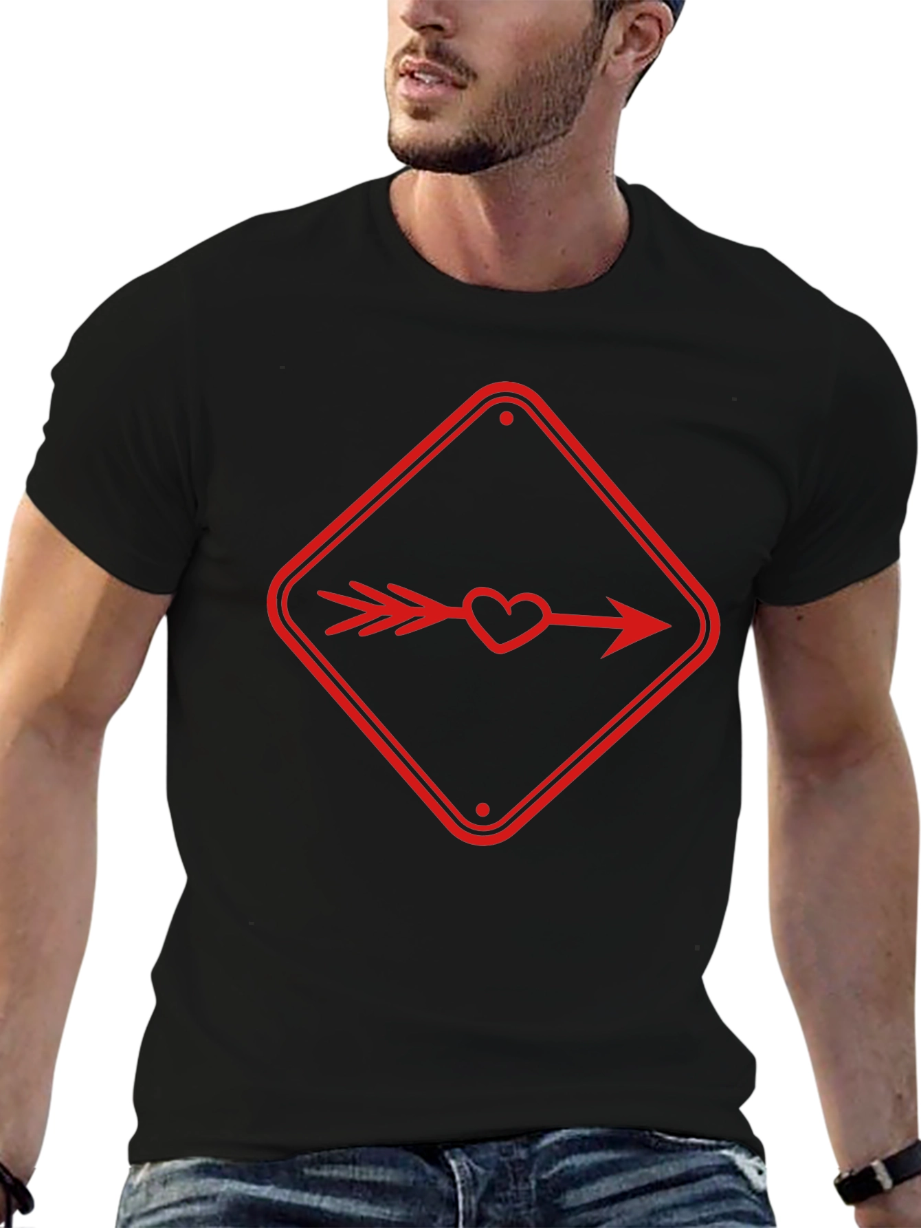 Arrow Heart Graphic Tee - Valentines Day Shirt
