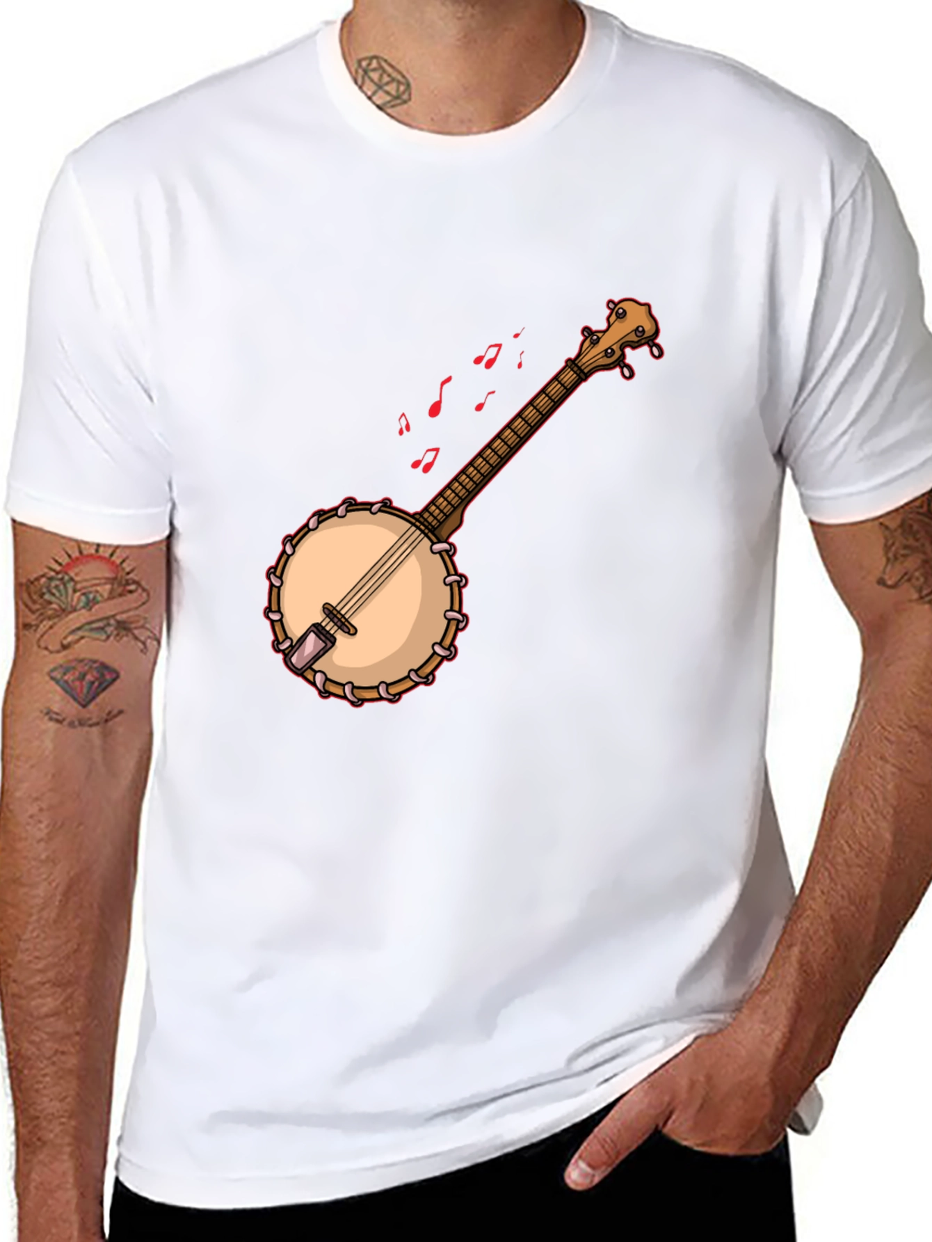 Banjo Graphic T-Shirt - Music Lover Tee