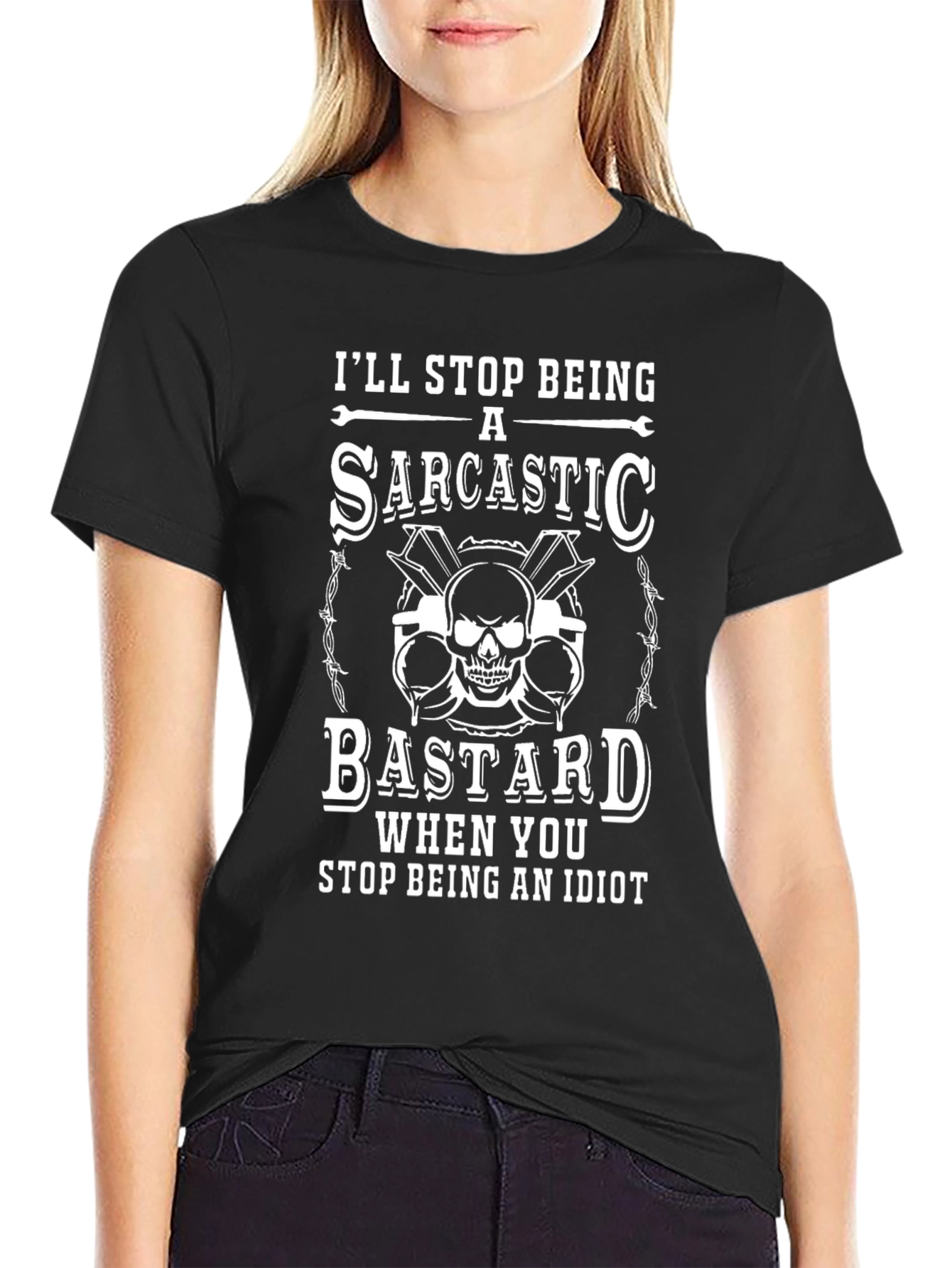 Sarcastic Bastard Graphic T-Shirt