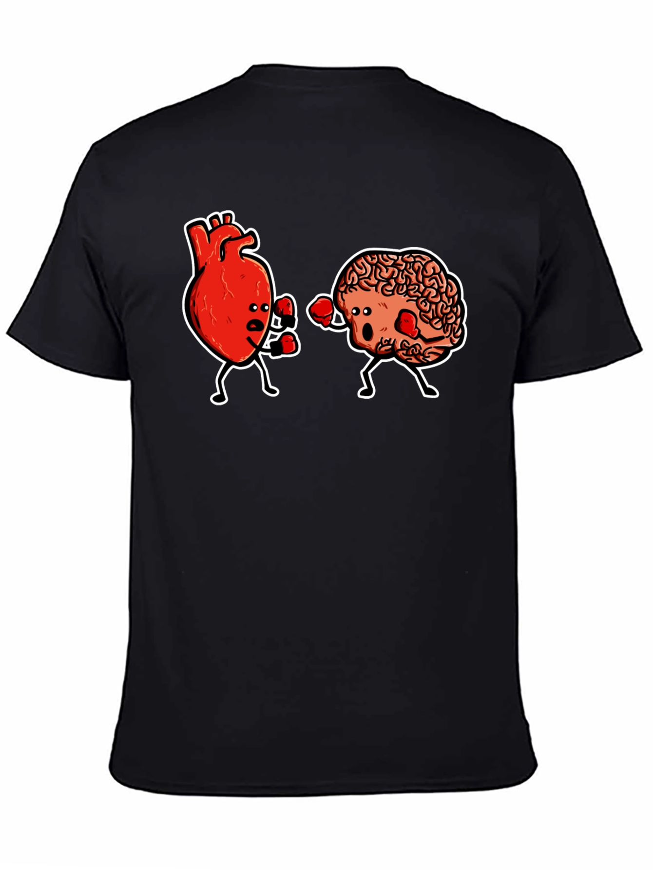 Brain vs Heart Boxing Match Graphic Tee